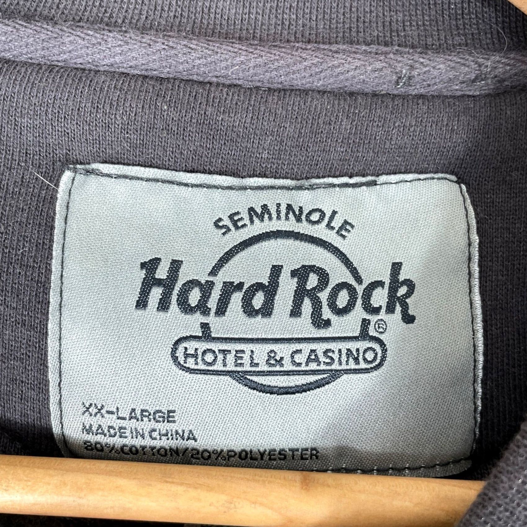 Hard Rock Cafe VINTAGE Hard Rock Sweatshirt Mens 2XL Black Seminole Hotel Casino Tampa Graphic Y2K Logo Size US XXL / EU 58 / 5 - 3 Thumbnail