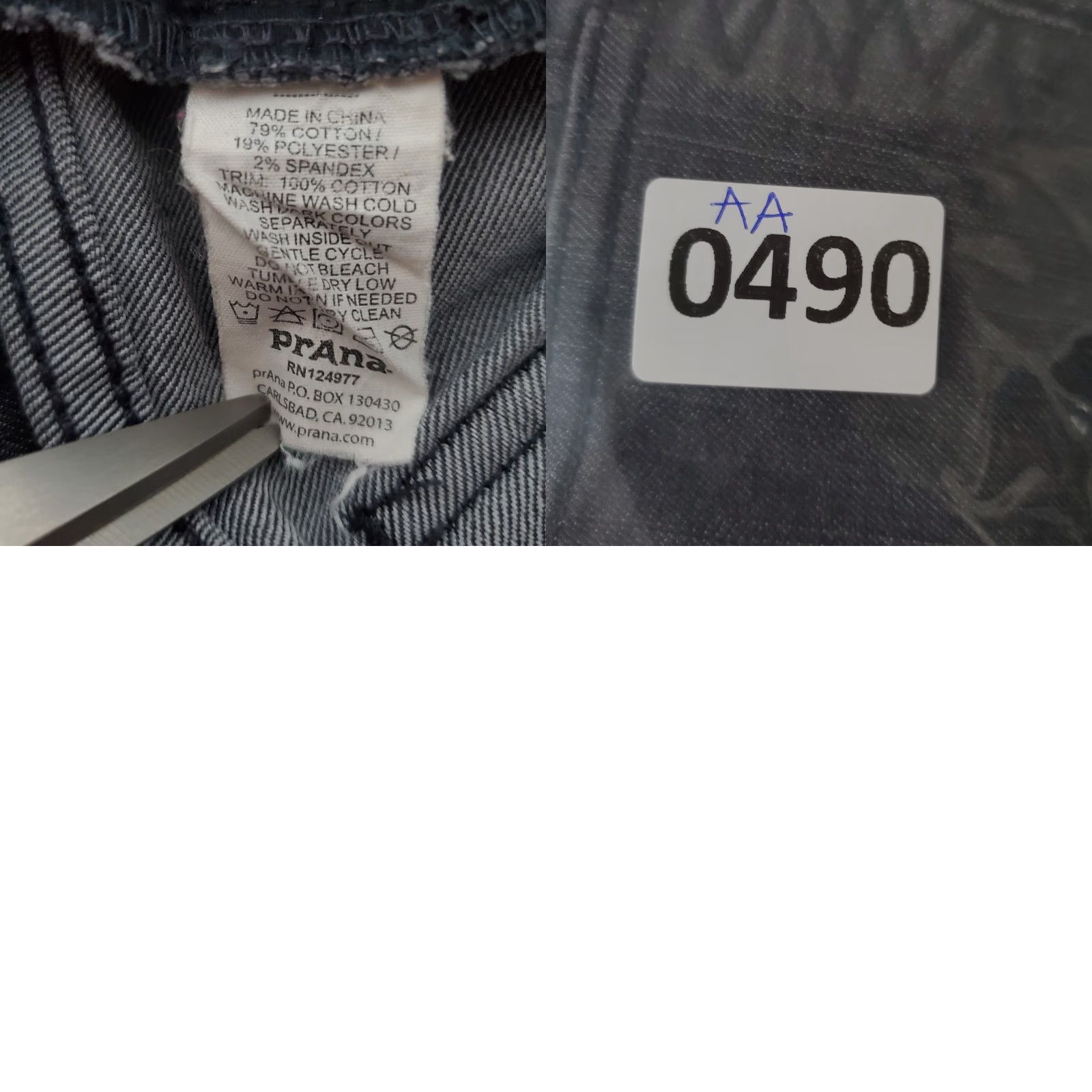 Prana VINTAGE Prana Jeans Women 8 Gray Low Rise Short Inseam Straight Leg Stretch 30X28 Size 30" / US 8 / IT 44 - 9 Thumbnail