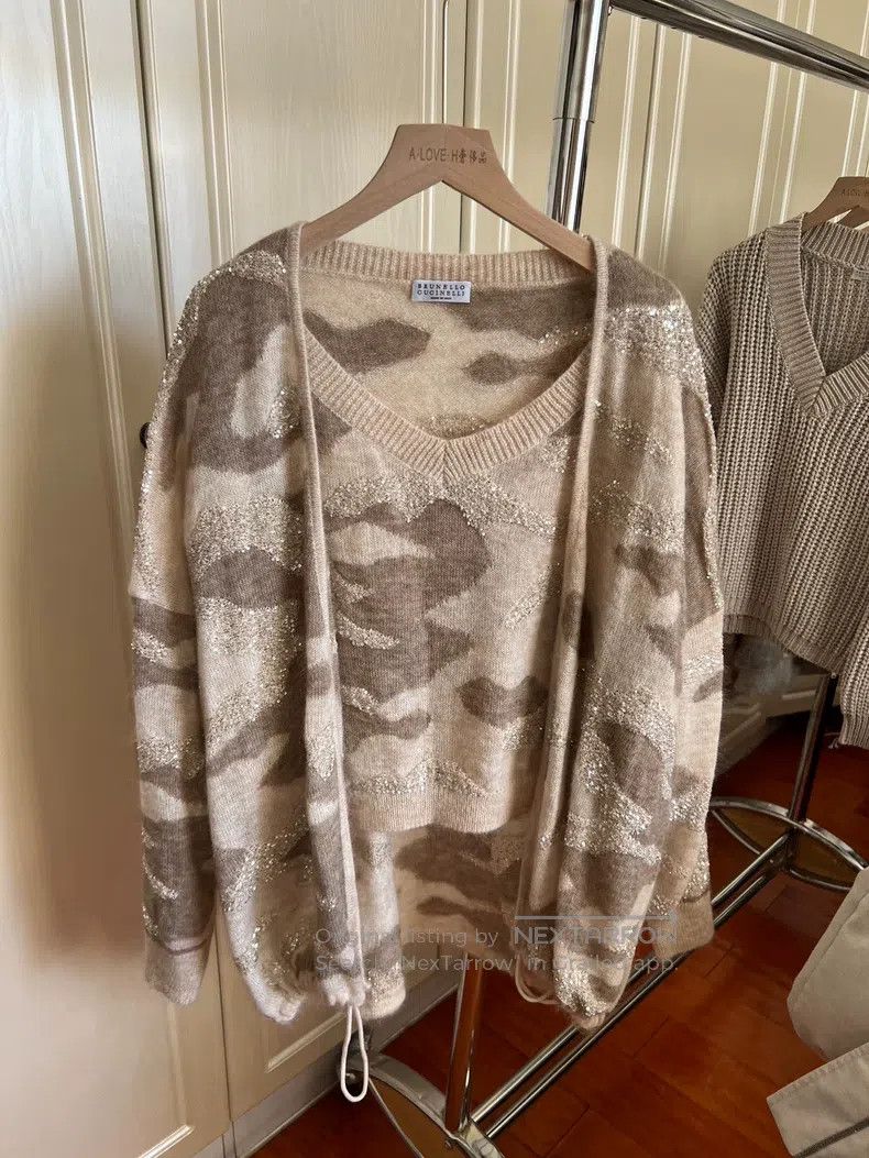Brunello Cucinelli Brunello Cucinelli Sequin Leopard Print Top Set Size XS / US 0-2 / IT 36-38 - 4 Thumbnail