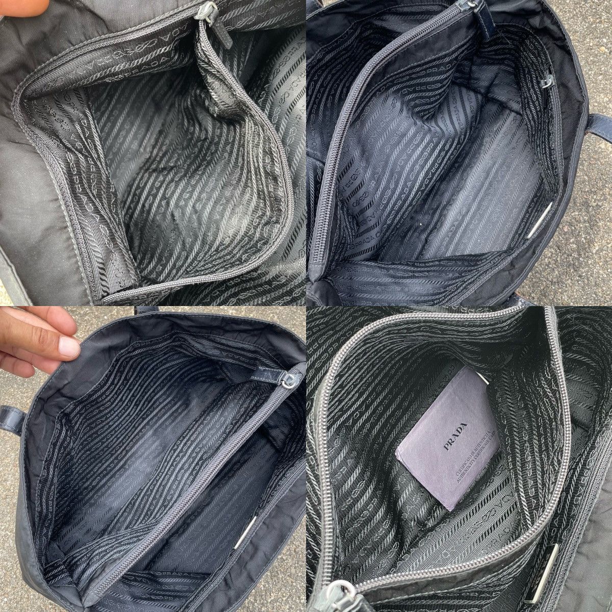 Prada Prada Black Nylon Tote Size ONE SIZE - 19 Thumbnail