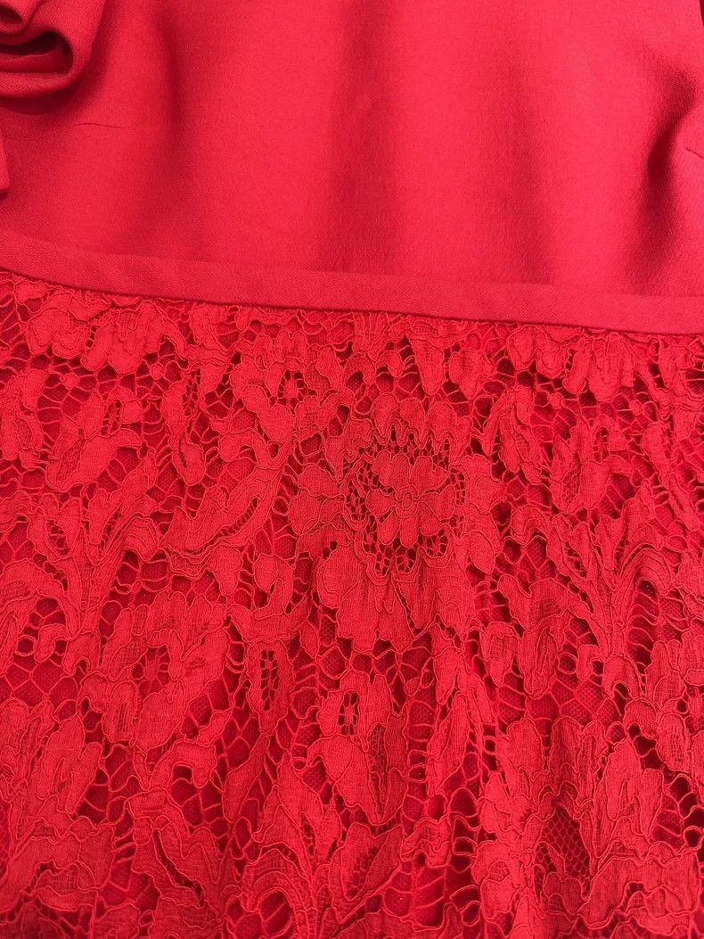 Valentino Valentino Red lace dress Size XS / US 0-2 / IT 36-38 - 6 Thumbnail
