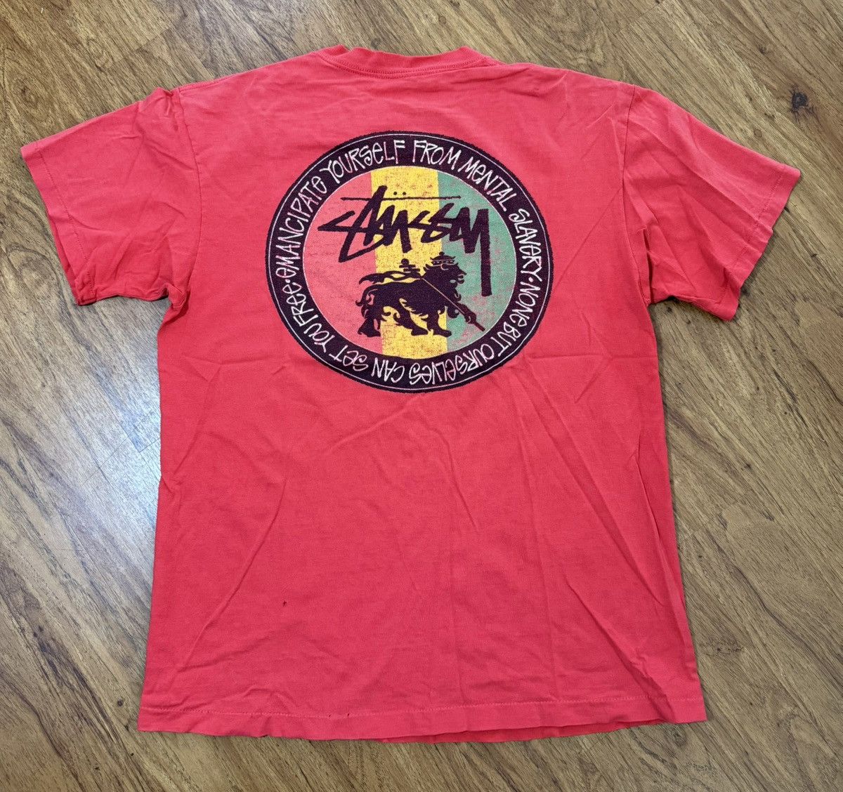 Stussy Vintage 90’s Stussy T Shirt Feelin Irie Lion Skate Surf L XL Size US L / EU 52-54 / 3 - 1 Thumbnail