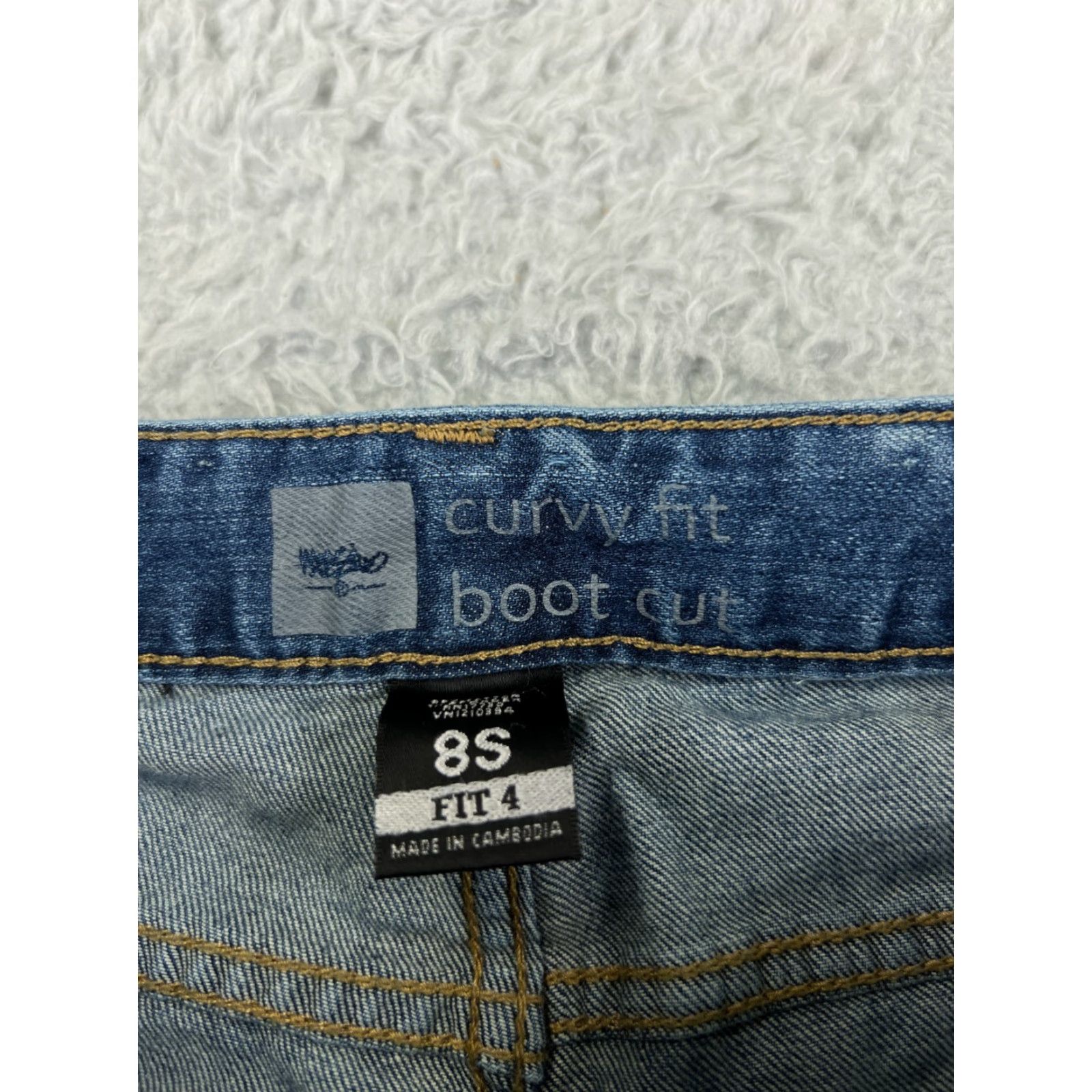 Mossimo Mossimo Jeans 8 Blue Denim Curvy Boot Cut Cotton Blend 28x29 Womens Size 30" / US 8 / IT 44 - 6 Thumbnail