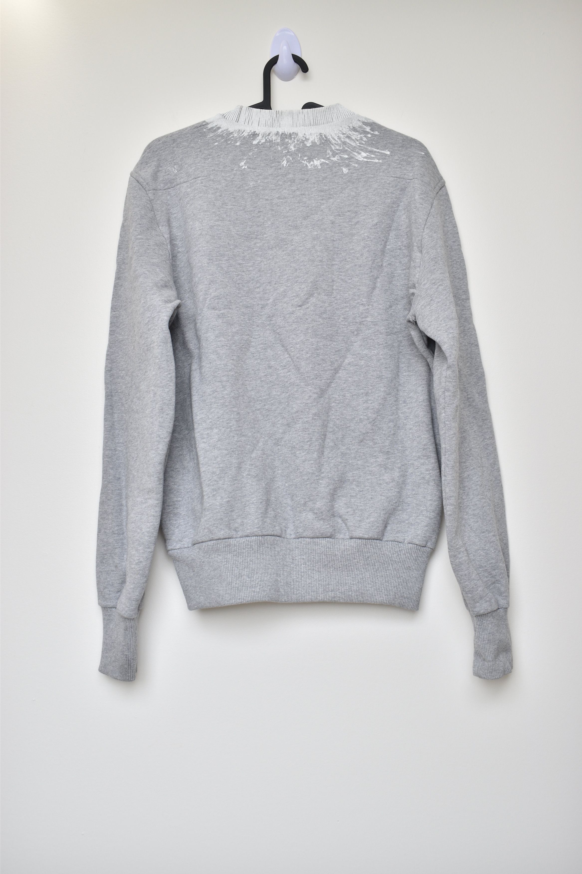 Dior Dior AW17 Paint Splatter Neck Painted Grey Crewneck Sweater Size US XS / EU 42 / 0 - 2 Thumbnail