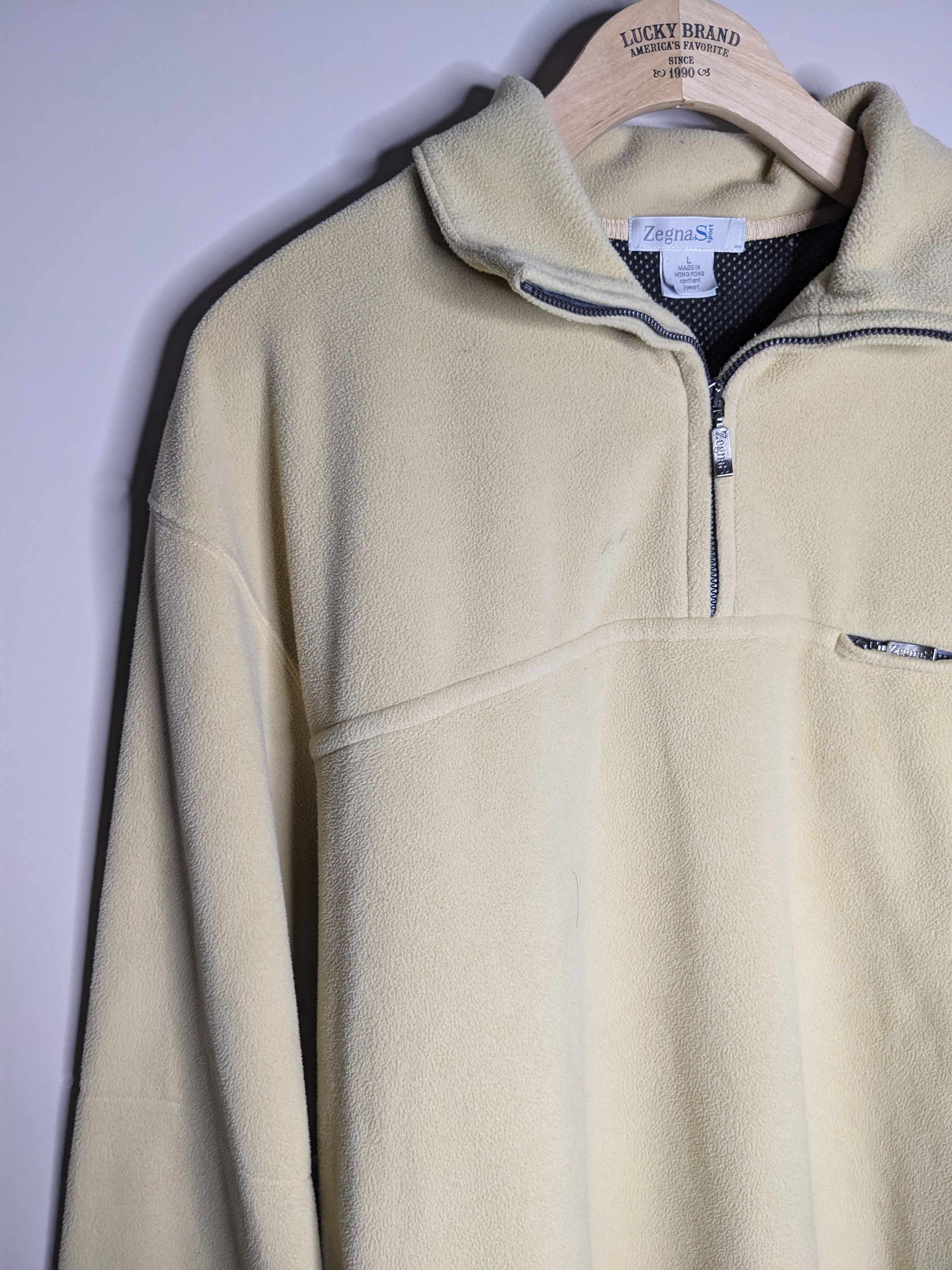 Ermenegildo Zegna VTG Ermenegildo Zegna Sport Fleece Quarter Zip Mens Large Size US L / EU 52-54 / 3 - 3 Thumbnail