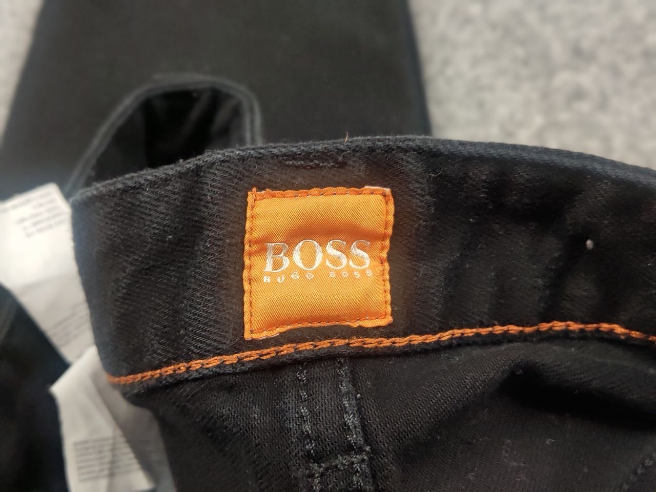Hugo Boss Hugo Boss Orange 63 Noir Black Slim fit Tapered Denim Jeans Size US 32 / EU 48 - 8 Thumbnail