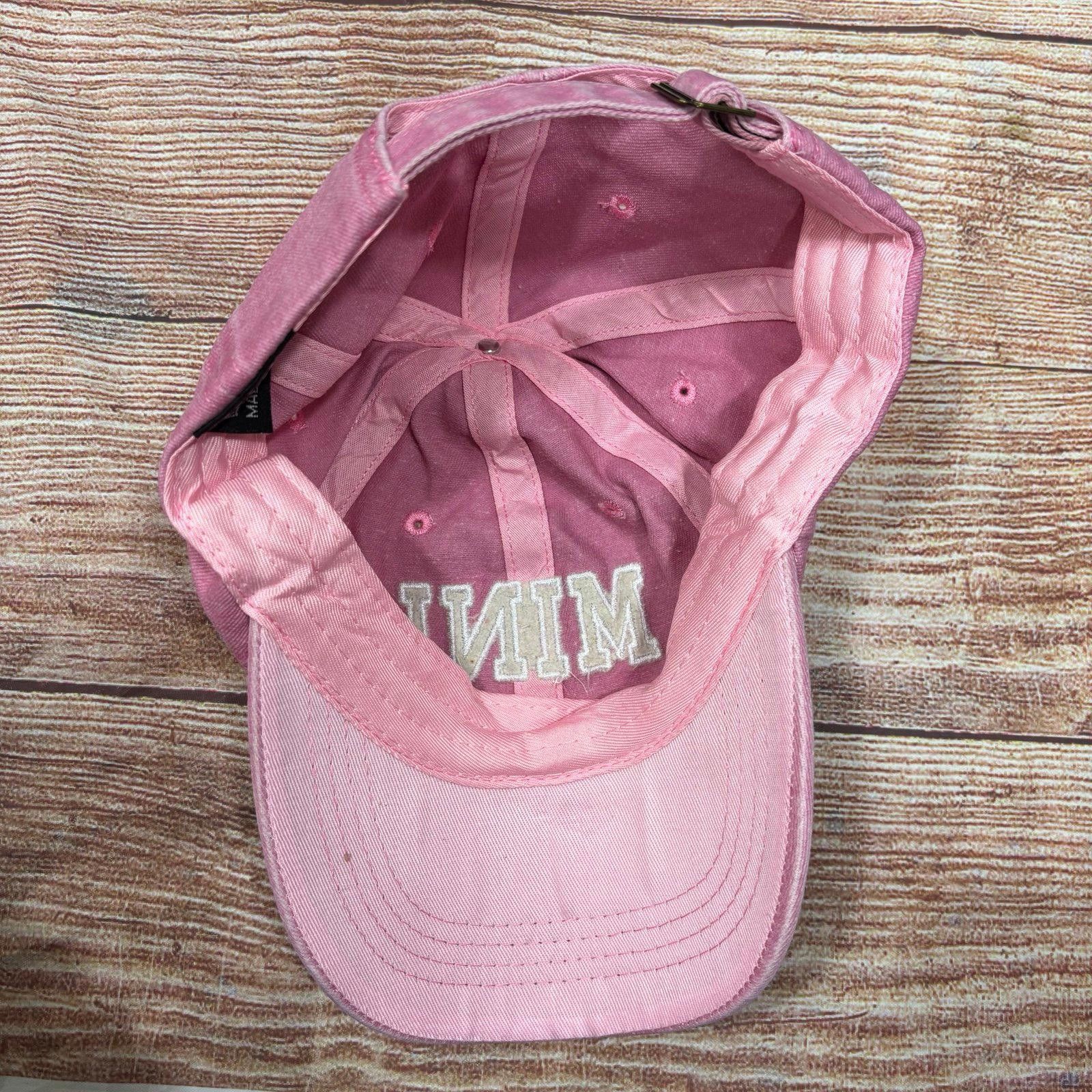 Other Pink Embroidered 'MINI' Baseball Cap Adjustable Hat Size ONE SIZE - 2 Thumbnail