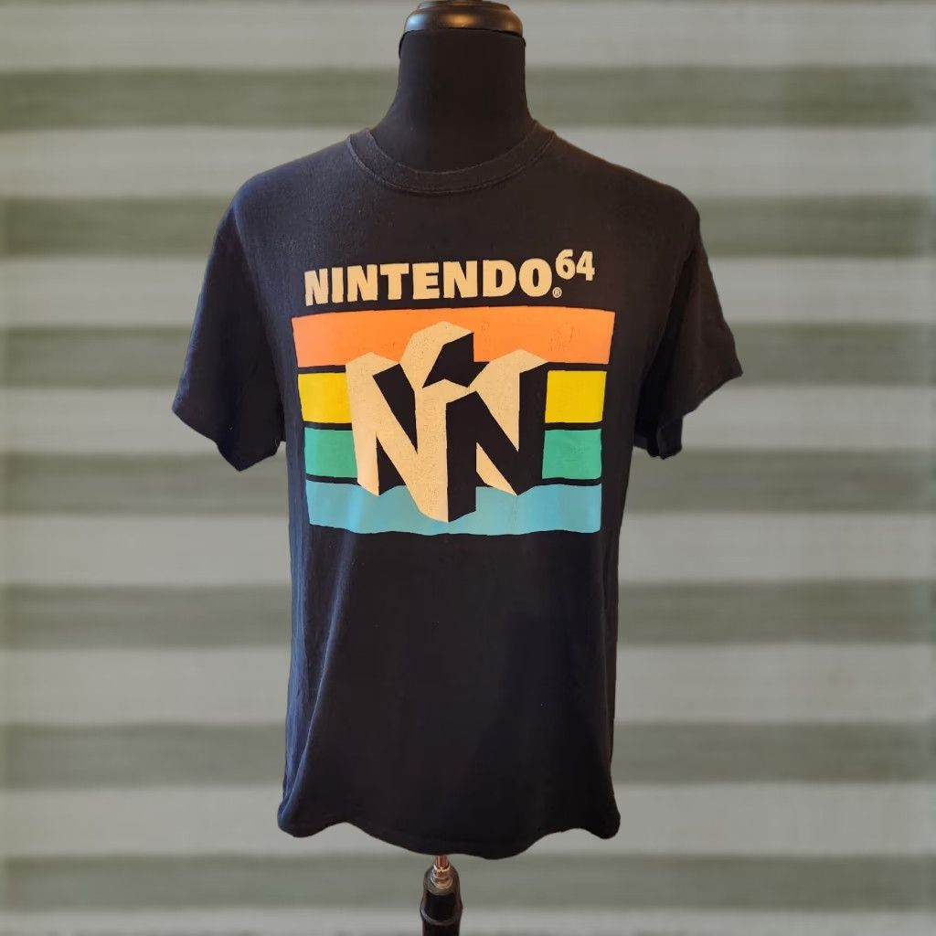 Nintendo Nintendo 64 Shirt Large L Black Graphic Tee 100% Cotton Logo Short Sleeve Mens Size US L / EU 52-54 / 3 - 1 Thumbnail