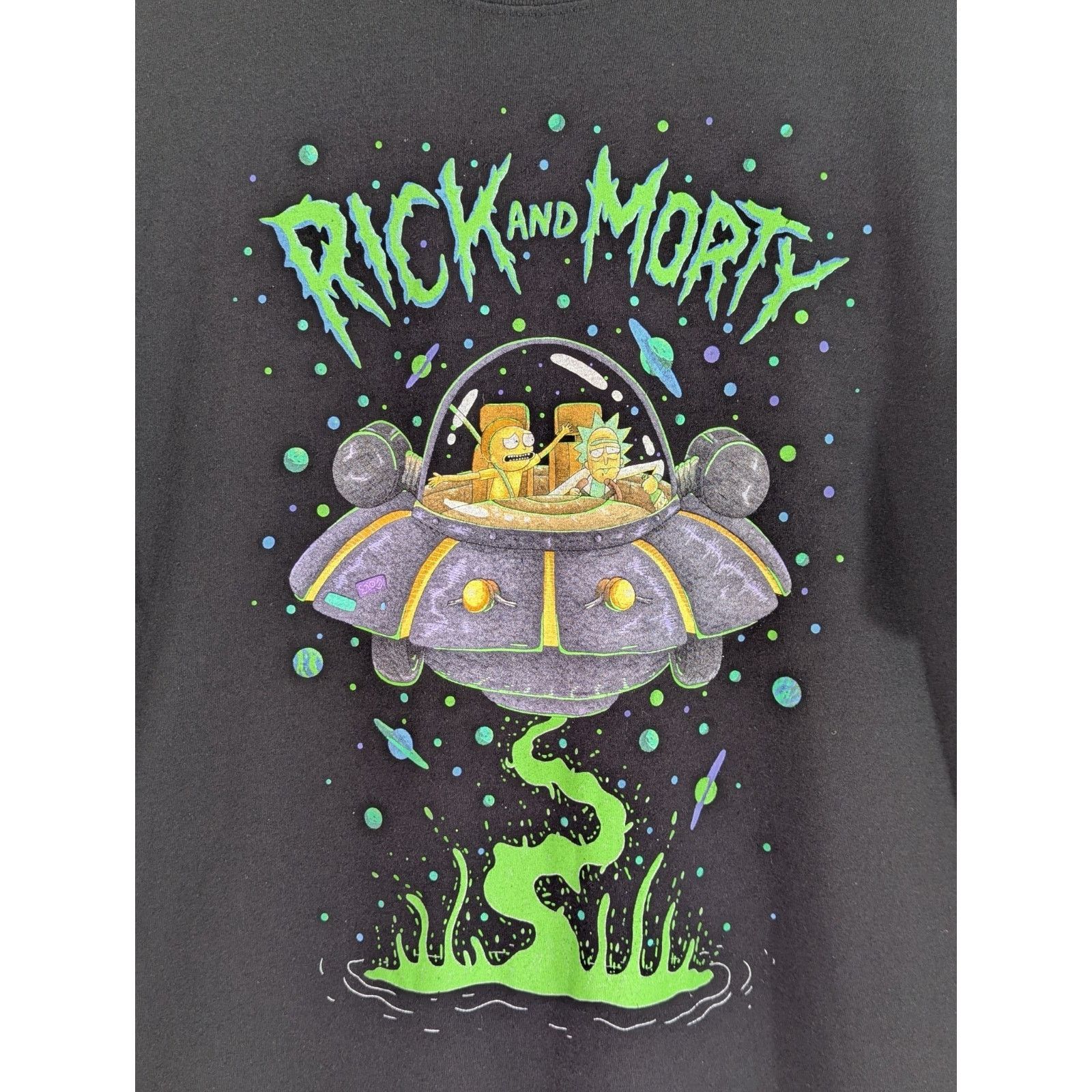 Other BoohooMAN x Rick and Morty Drunk Ship Tee Black Large Size US L / EU 52-54 / 3 - 2 Thumbnail