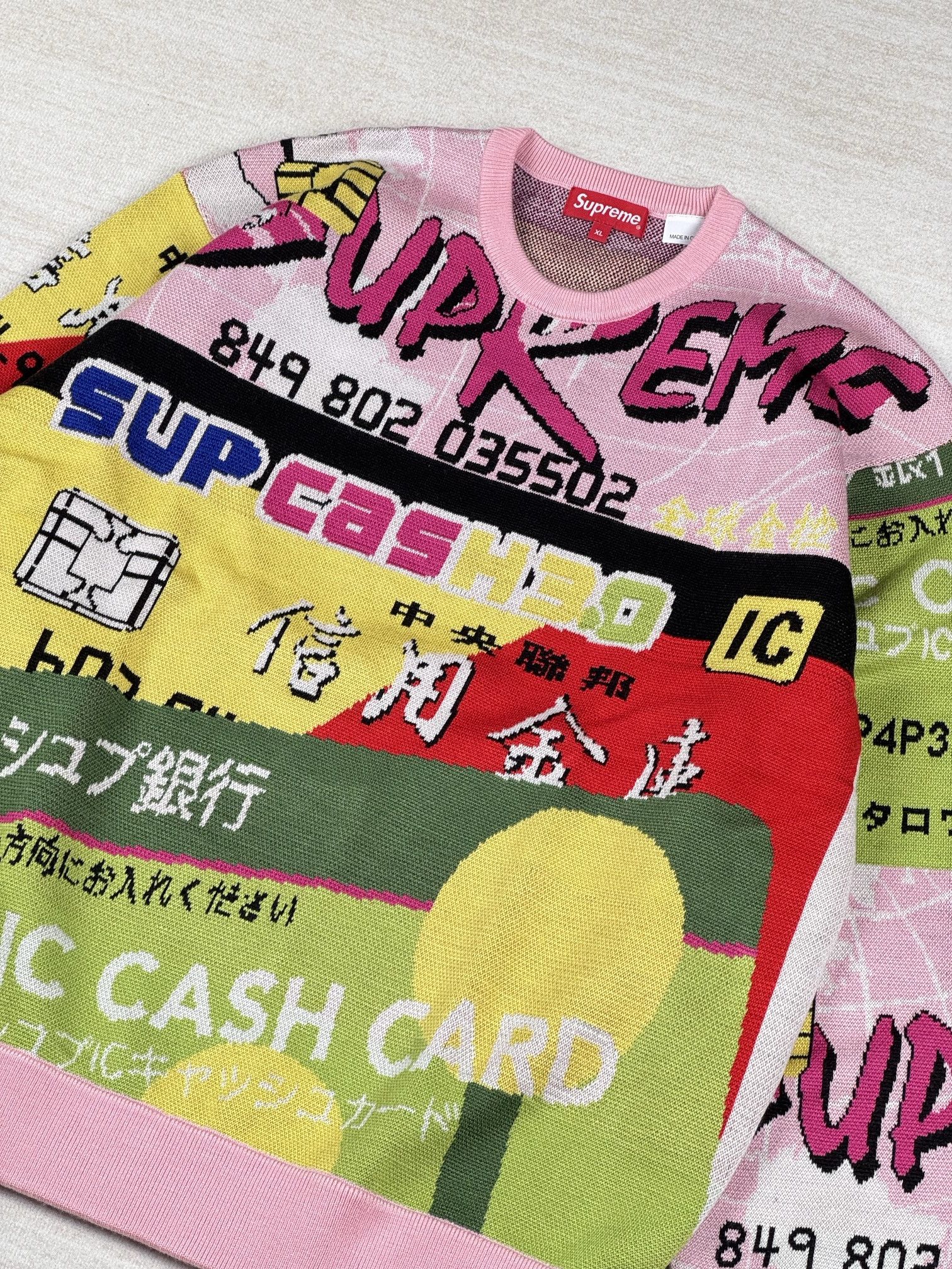 Supreme credit card sweater Size US XL / EU 56 / 4 - 15 Thumbnail