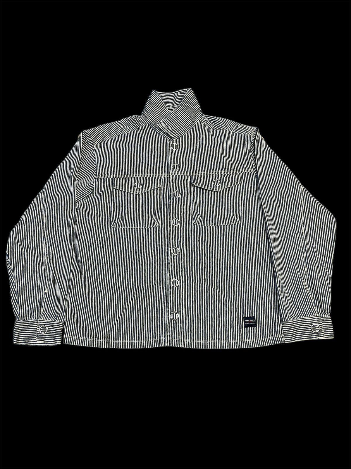 Japanese Brand Japanese Brand Five Kids Hickory Stripe Shirt Size US S / EU 44-46 / 1 - 1 Thumbnail