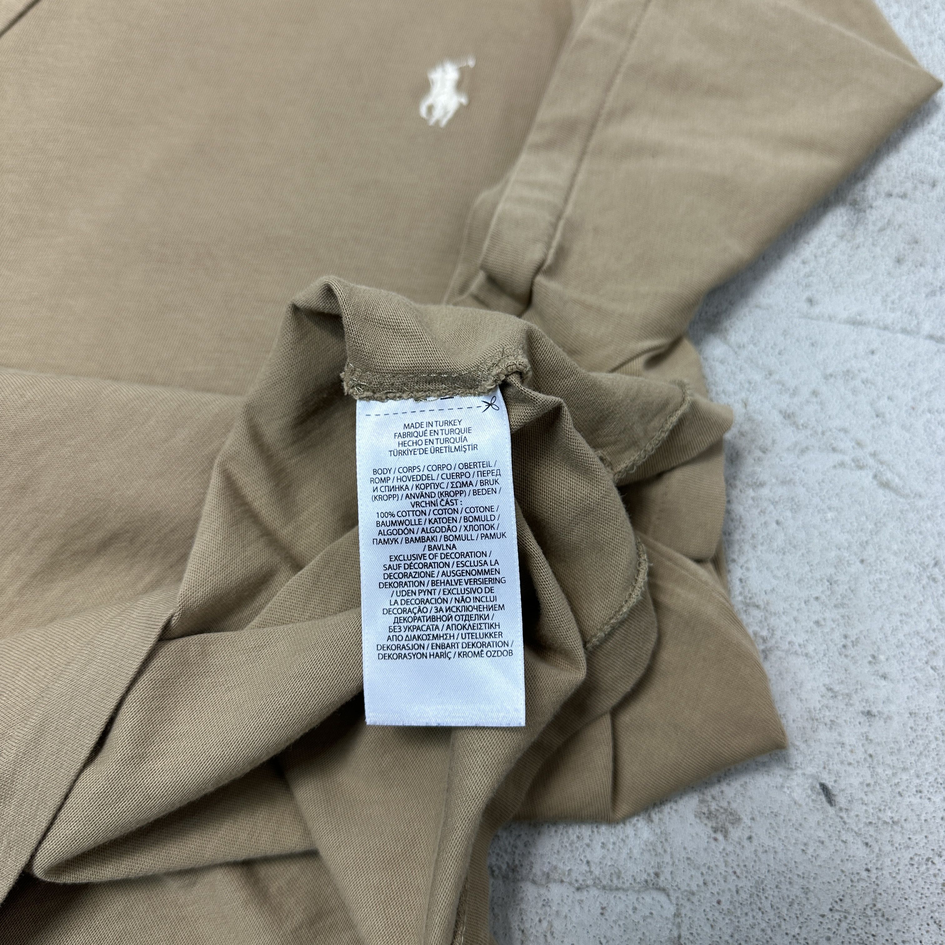 Polo Ralph Lauren Vintage Preppy Sporty Beige Polo Ralph Lauren T-shirt Y2K Size US L / EU 52-54 / 3 - 4 Thumbnail