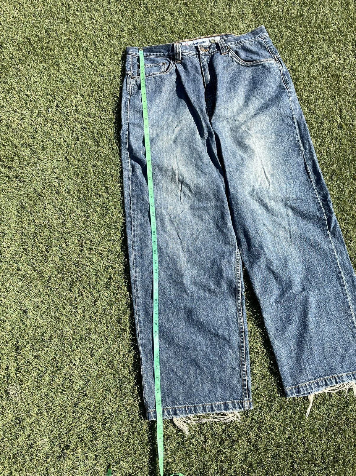 Anchor Blue Vintage 90s anchor denim jeans size 36 x 40 skater wide leg Size US 36 / EU 52 - 2 Thumbnail
