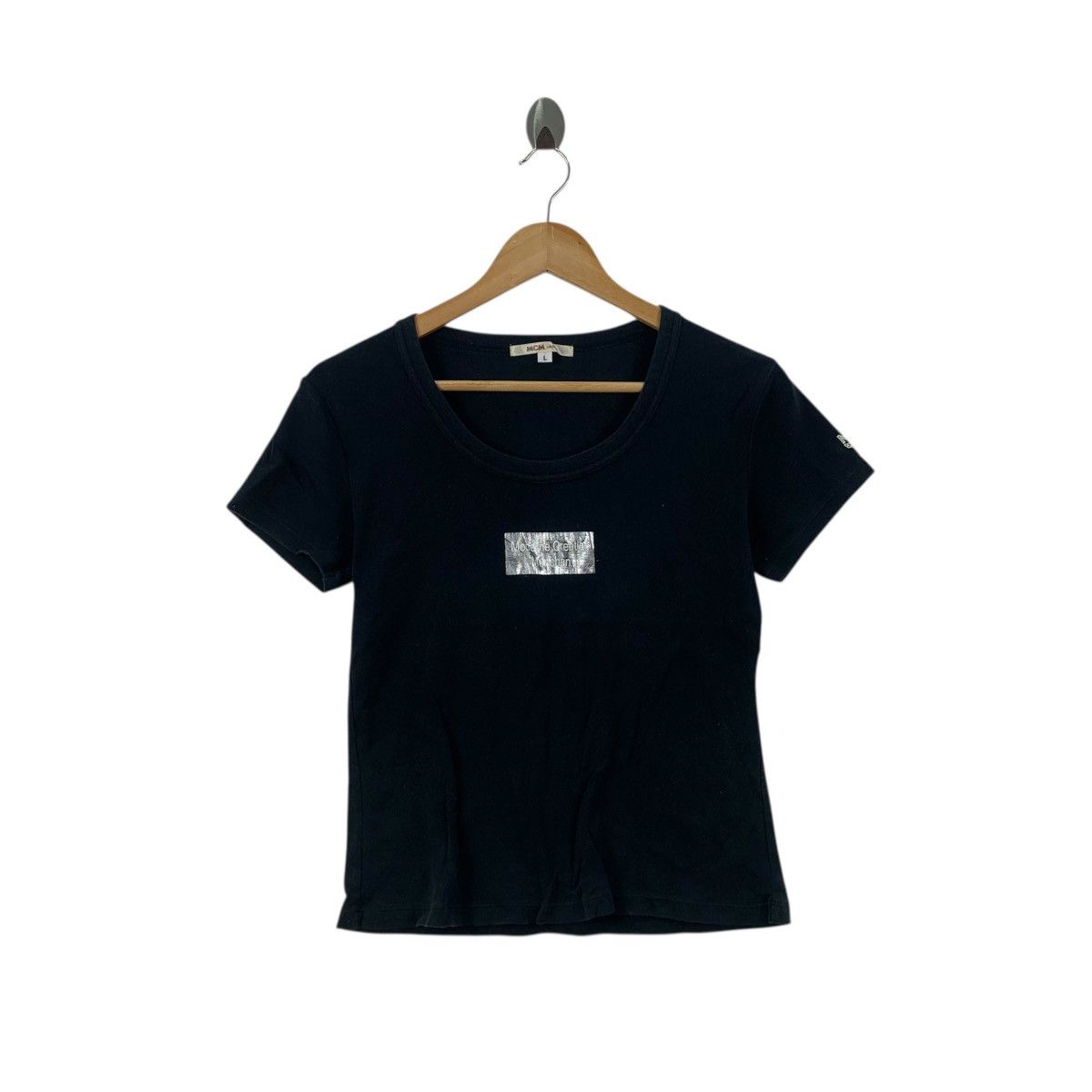 MCM Vintage MCM LEGERE Modern Creation Munich Box Logo Tee Size L / US 10 / IT 46 - 1 Thumbnail
