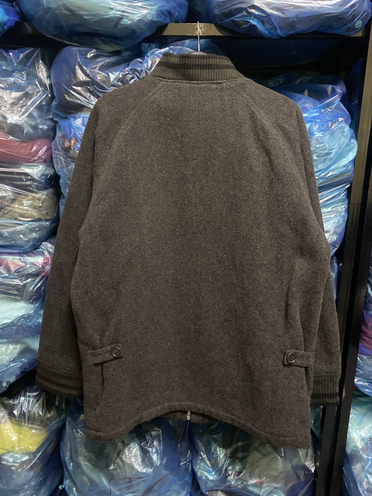 Montage Vintage Cardinal Wear Co. Charcoal Wool Bomber Jacket Size US L / EU 52-54 / 3 - 13 Thumbnail