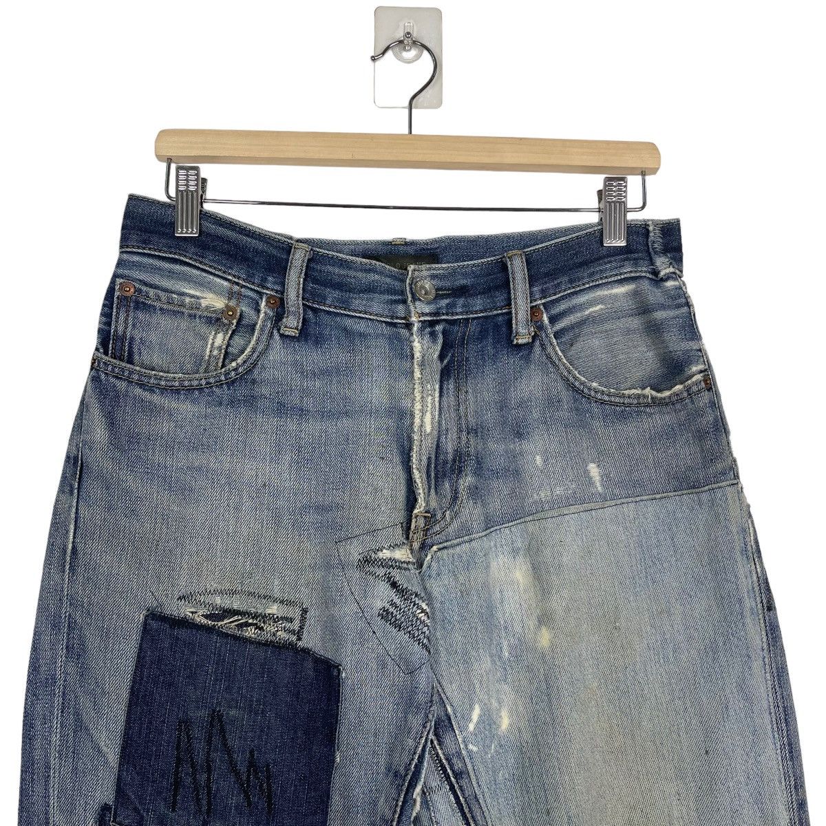 Hysteric Glamour Uniqlo Jeans Patchwork Jeans Size US 31 - 3 Thumbnail