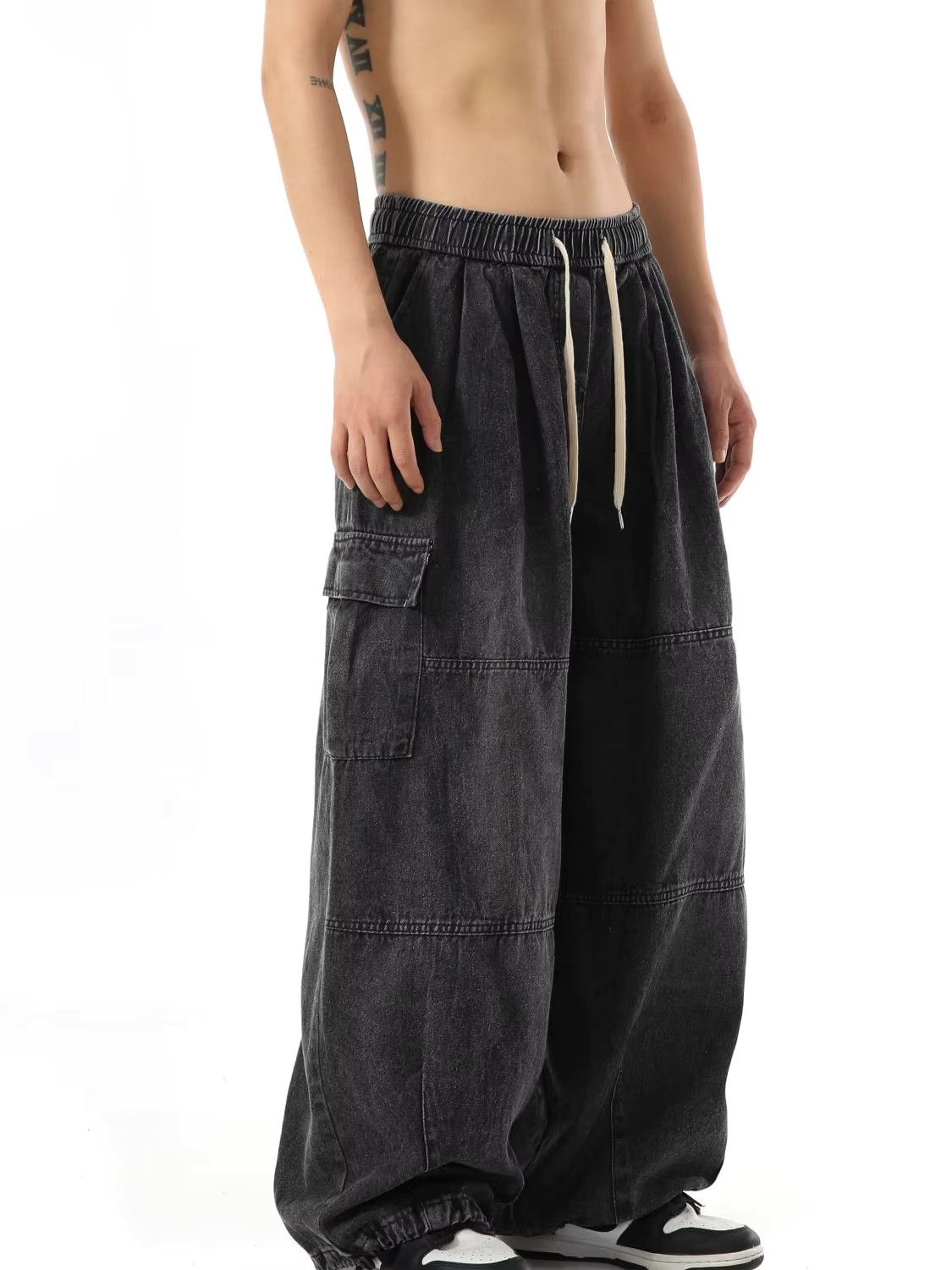 Japanese Brand Baggy Cargo Jeans Size US 32 / EU 48 - 4 Thumbnail