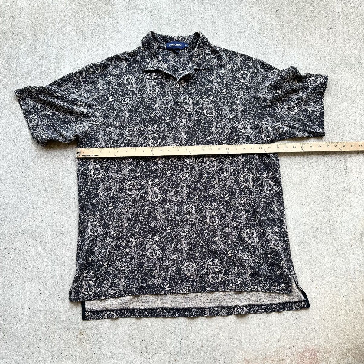 Lo Life × Polo Ralph Lauren × Vintage Vintage Ralph Lauren Polo Golf Shirt All Over Print Floral Size US XL / EU 56 / 4 - 4 Thumbnail
