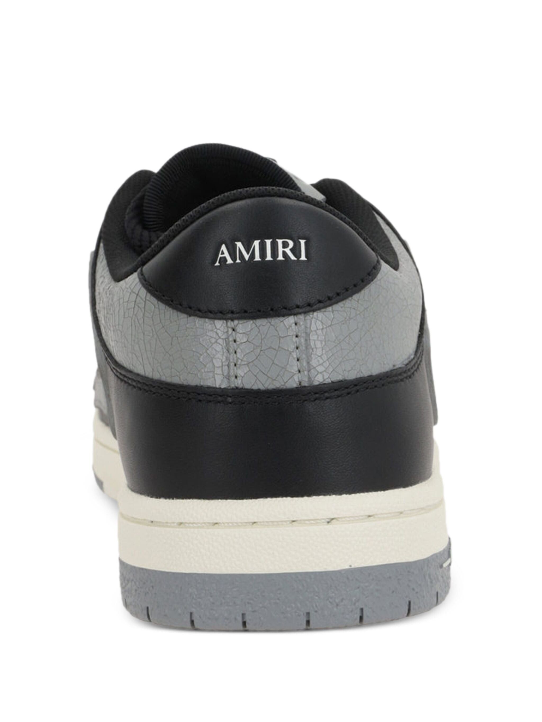 Amiri os11x0625 Skelton Low Top Leather Sneakers in Black/Grey Size US 11 / EU 44 - 4 Thumbnail