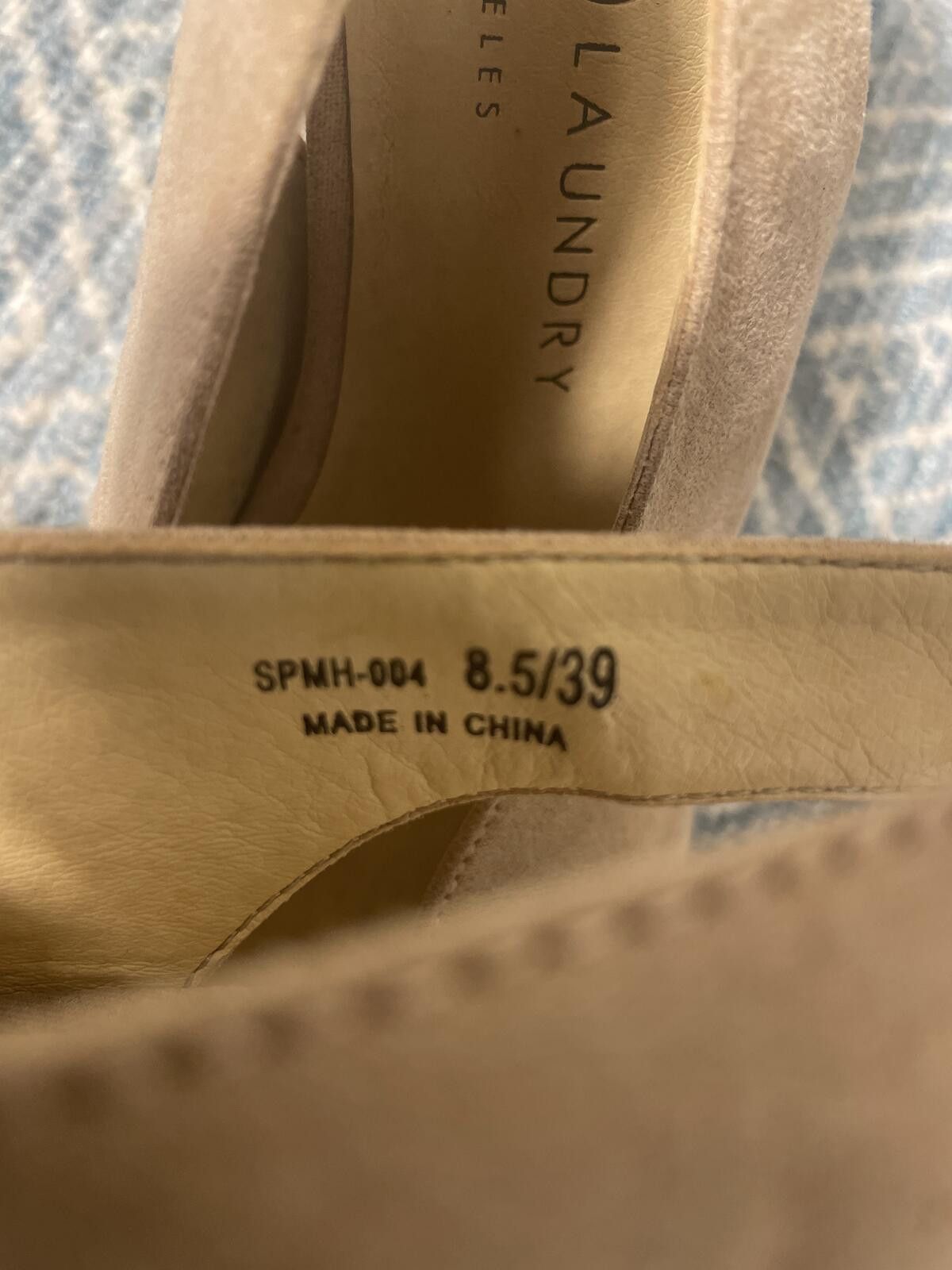Other Chinese Laundry Women's Suede Peep Heels 8.5 Wedding Beige Size US 8.5 / IT 38.5 - 2 Thumbnail
