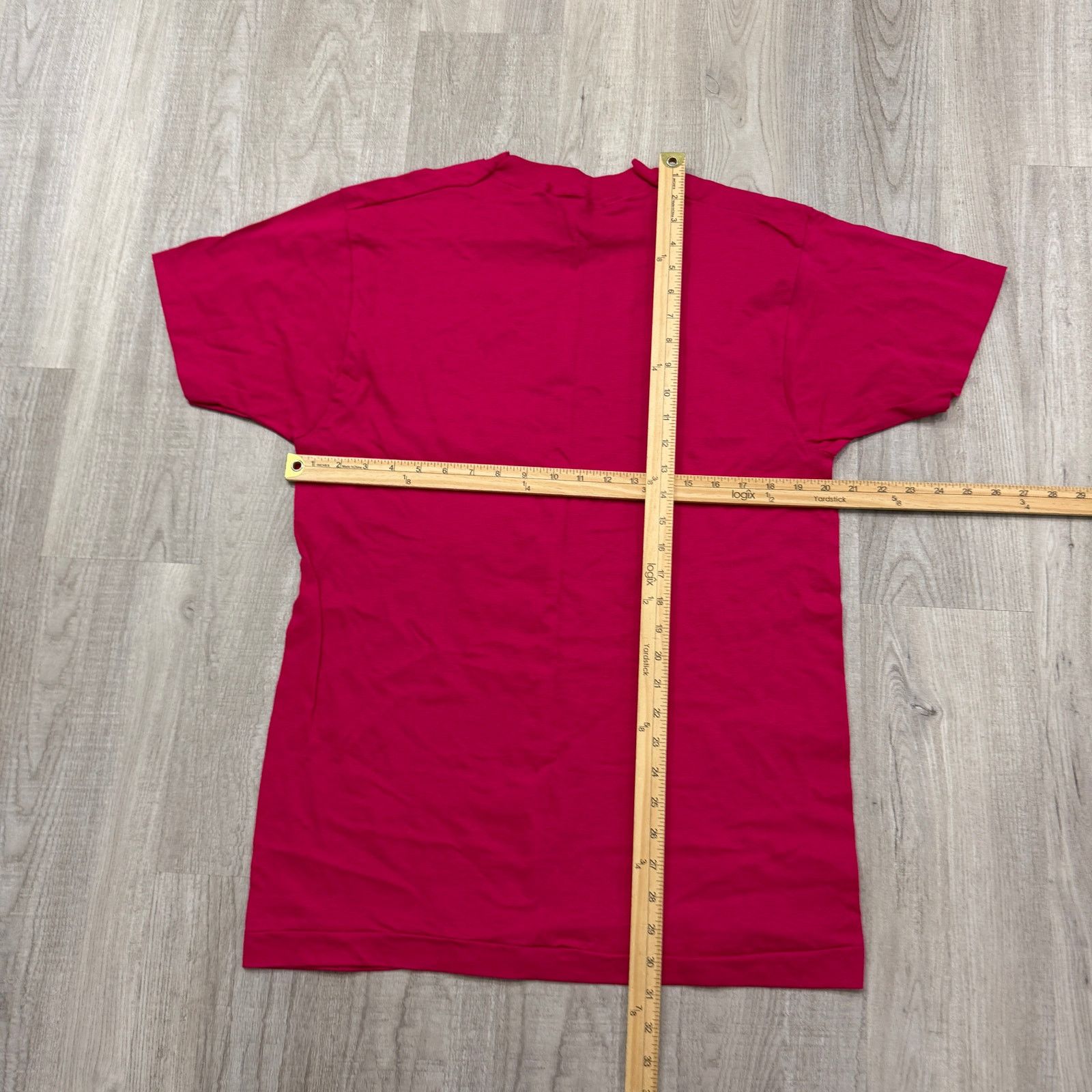 Fruit Of The Loom Vintage Fruit of The Loom Shirt Large Pink Pocket Tee 90s Size US L / EU 52-54 / 3 - 7 Thumbnail