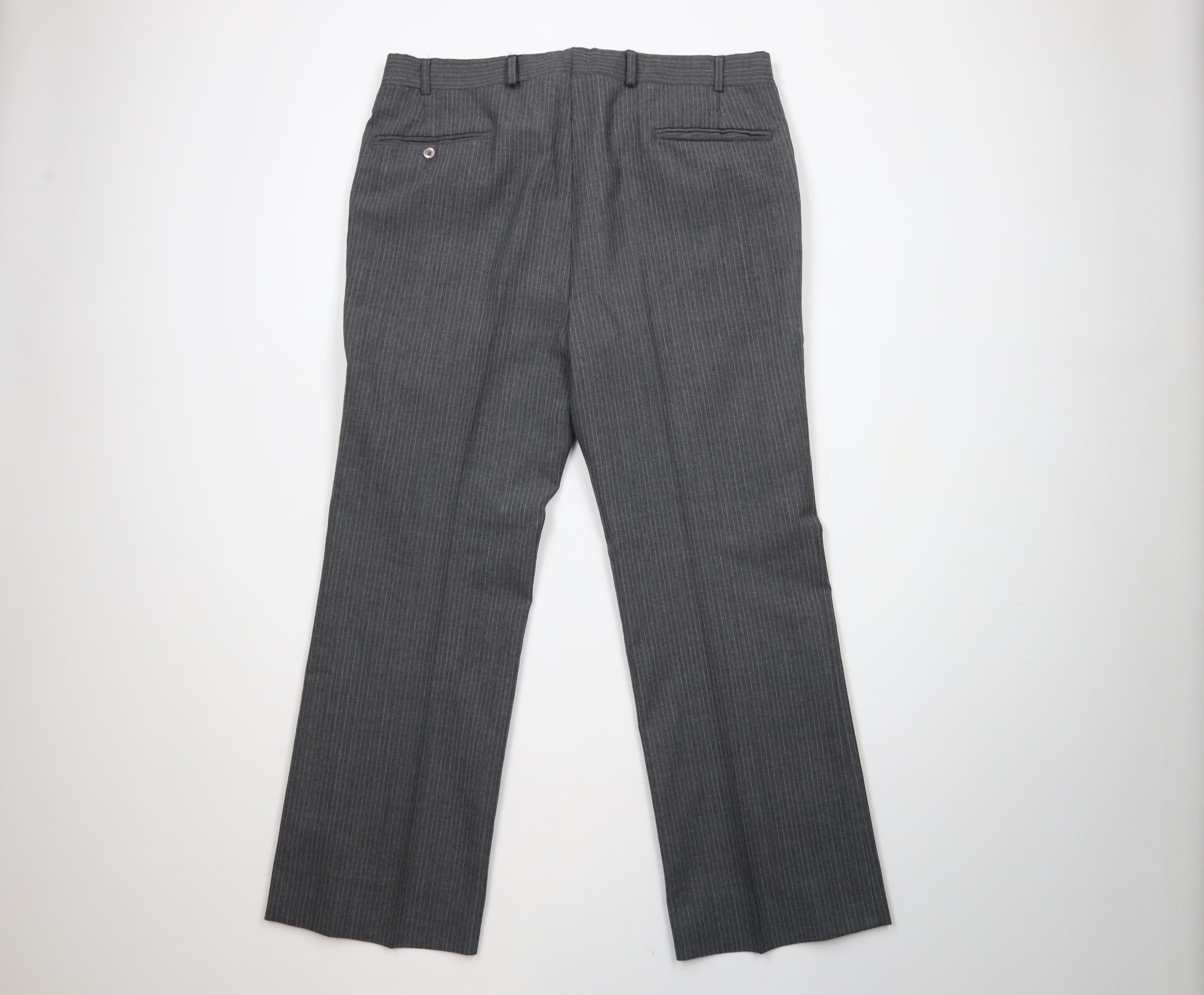 Vintage Vintage 70s Streetwear Wool Blend Striped Bell Bottoms Pants Size US 38 / EU 54 - 10 Thumbnail