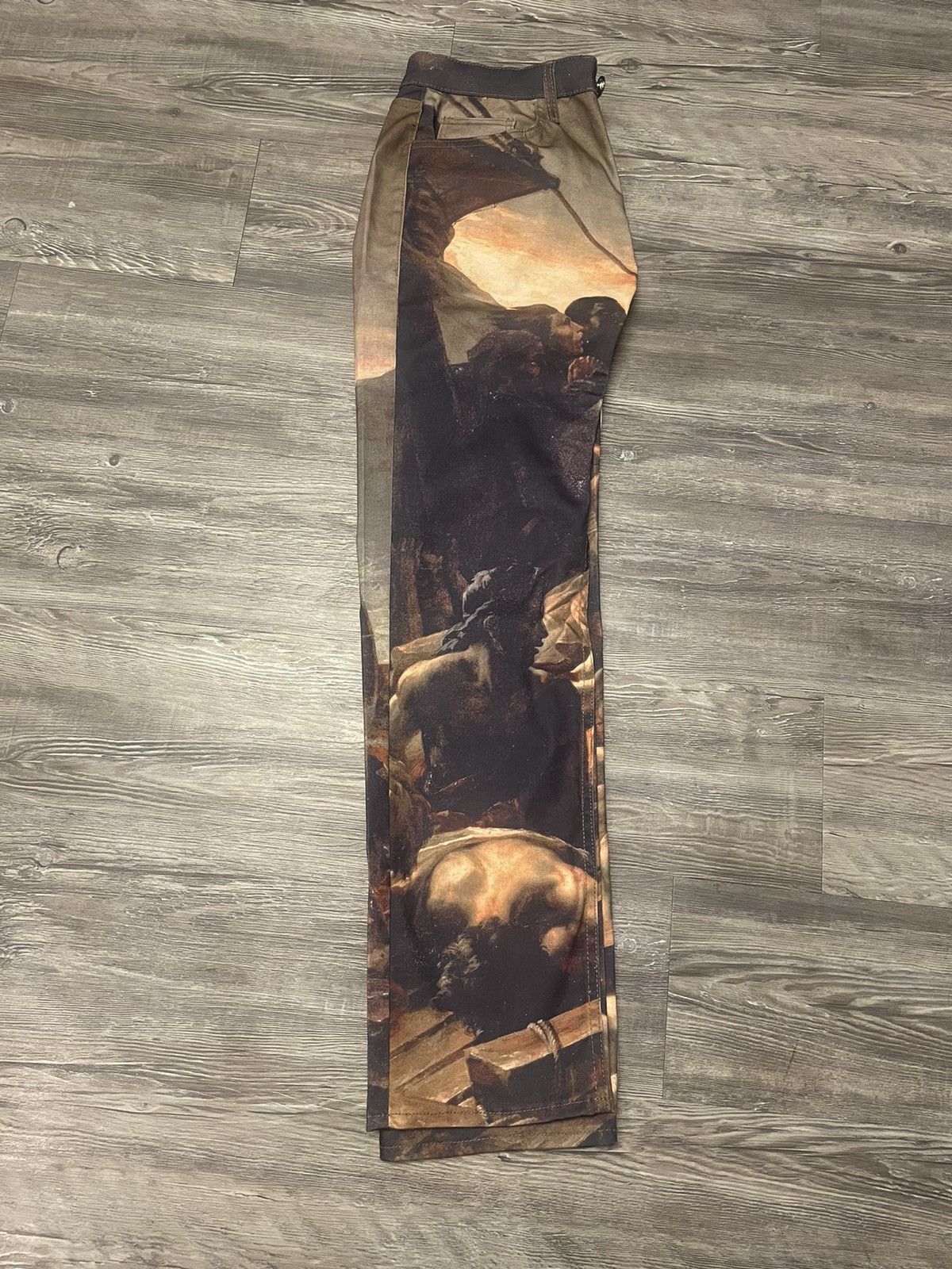 MNML Oil Painting Art Jeans Size US 29 - 3 Thumbnail