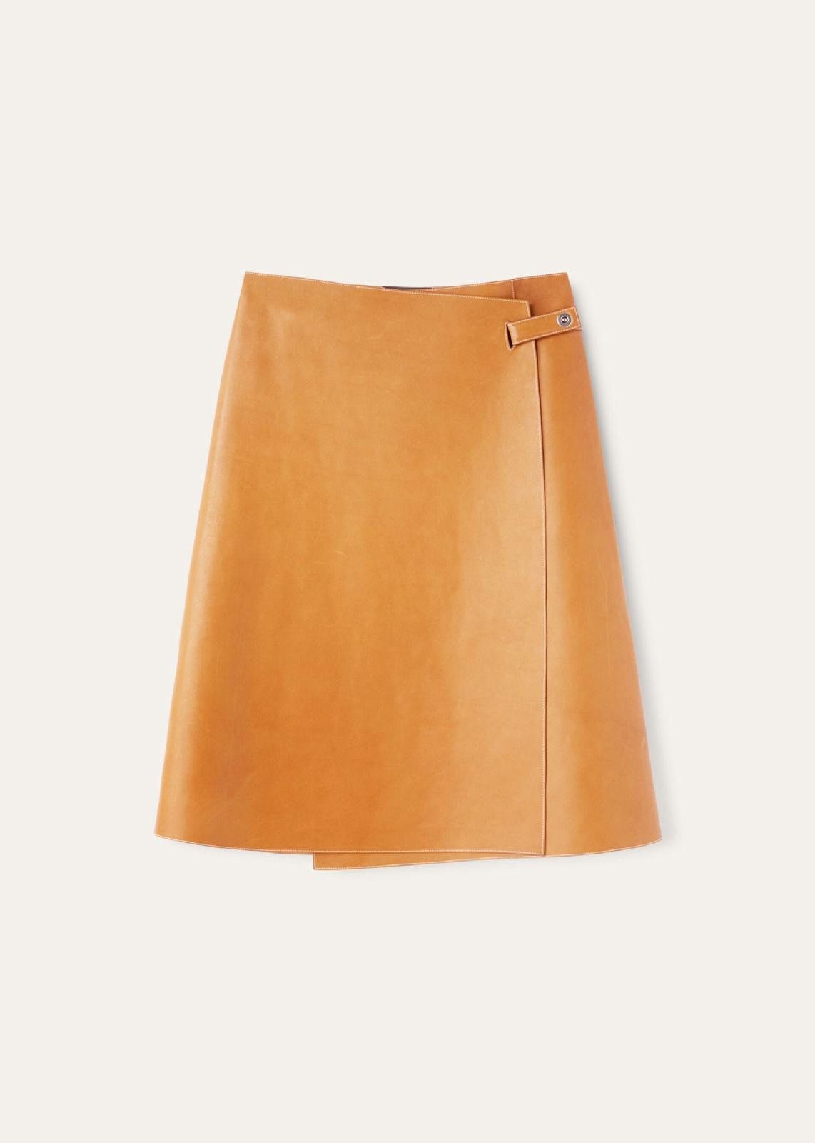 Loro Piana o1srvl11e0125 FAO0501 Keren Skirt in Caramel Size 27" / US 4 / IT 40 - 1 Thumbnail