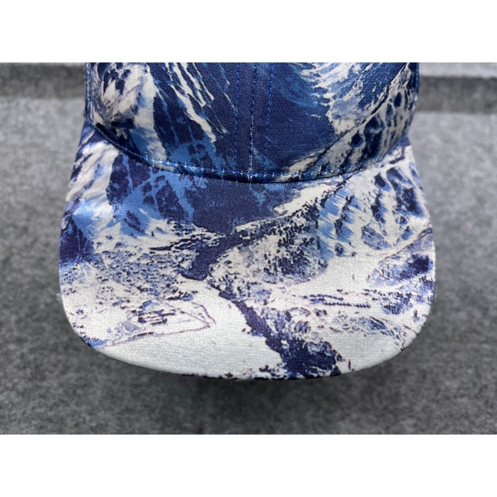 Vintage Snowy Mountains Hat Cap Strap Back Adult One Size Blue 100% Polyester Outdoor Size ONE SIZE - 3 Thumbnail