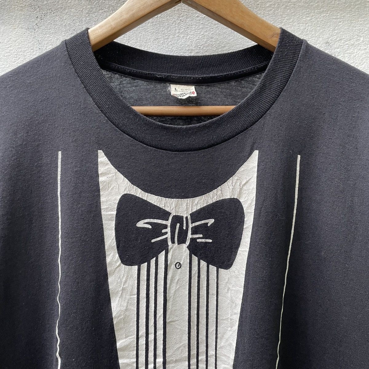 Vintage Vintage 80s Haagen Dazs Tuxedo Promo T-Shirt Single Stitch Size US M / EU 48-50 / 2 - 4 Thumbnail