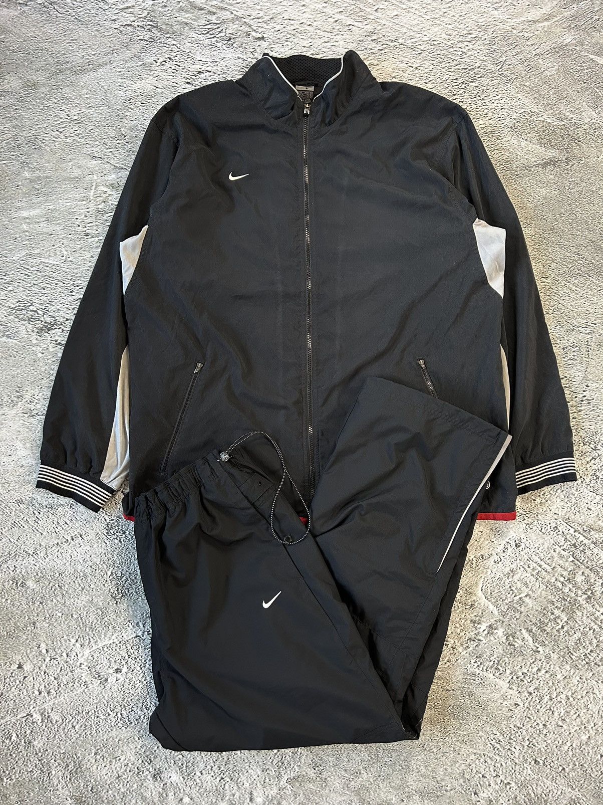 Nike × Vintage Nike vintage track suit black track pants small swoosh AIR Size US XL / EU 56 / 4 - 1 Thumbnail