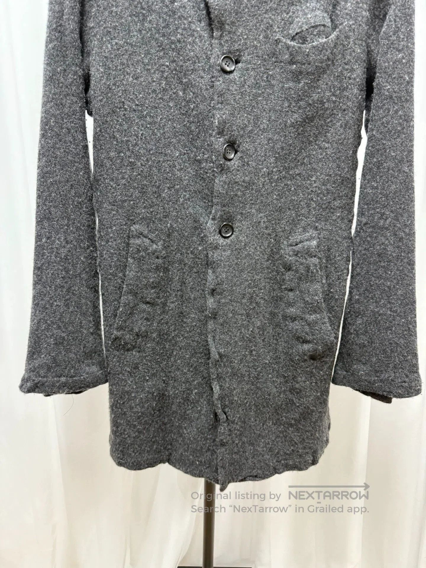 Comme des Garcons Comme des Garcons Homme Deux Wool Coat. Size US L / EU 52-54 / 3 - 3 Thumbnail