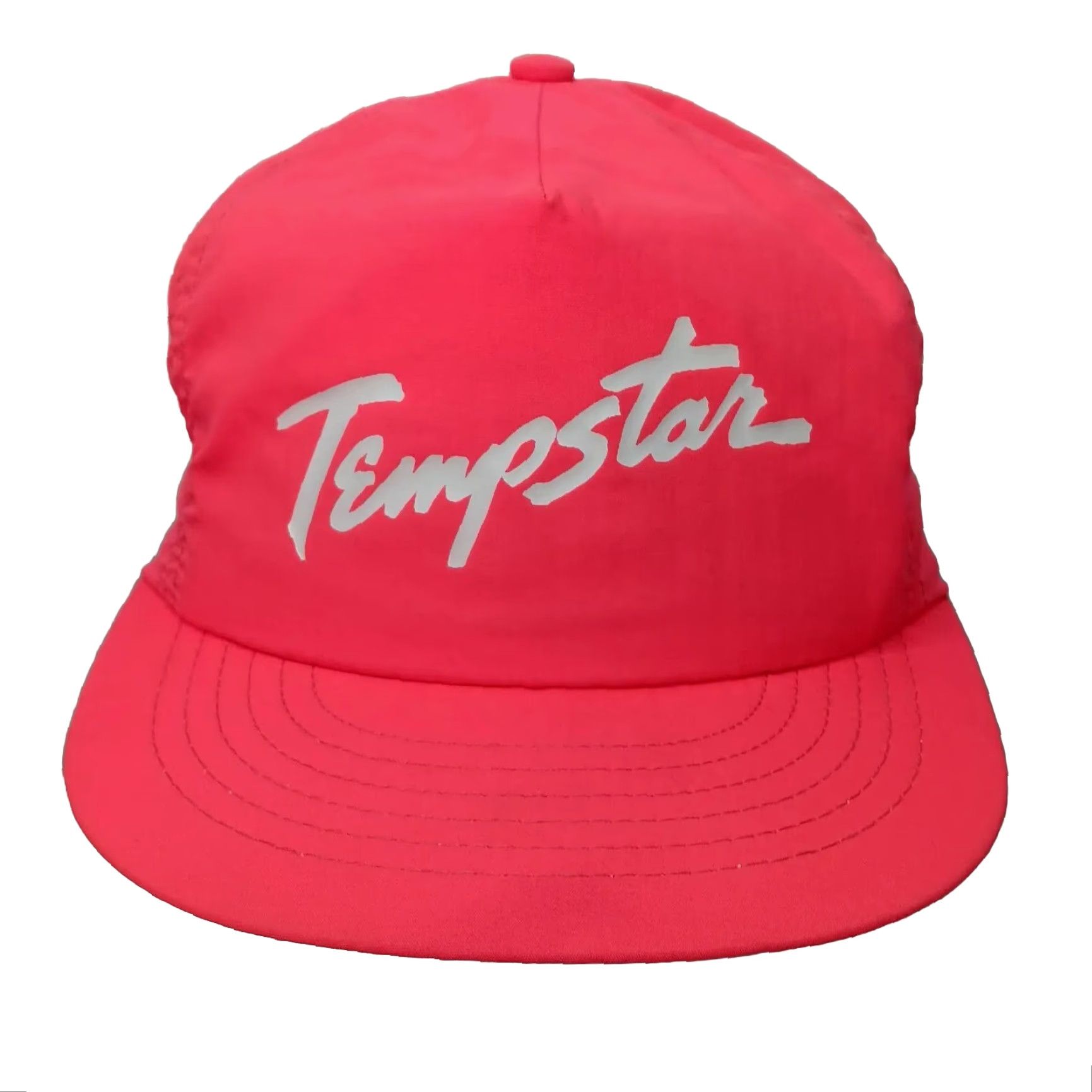 Vintage VINTAGE Swingster Neon Pink HVAC Snapback Hat Unisex Adults 1980s Fall Spring Summer Size ONE SIZE - 2 Thumbnail