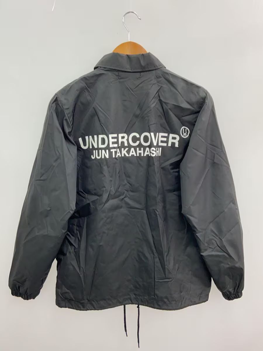 image of Undercover Back Logo Nylon Coach Jacket in Black, Men's (Size Small)