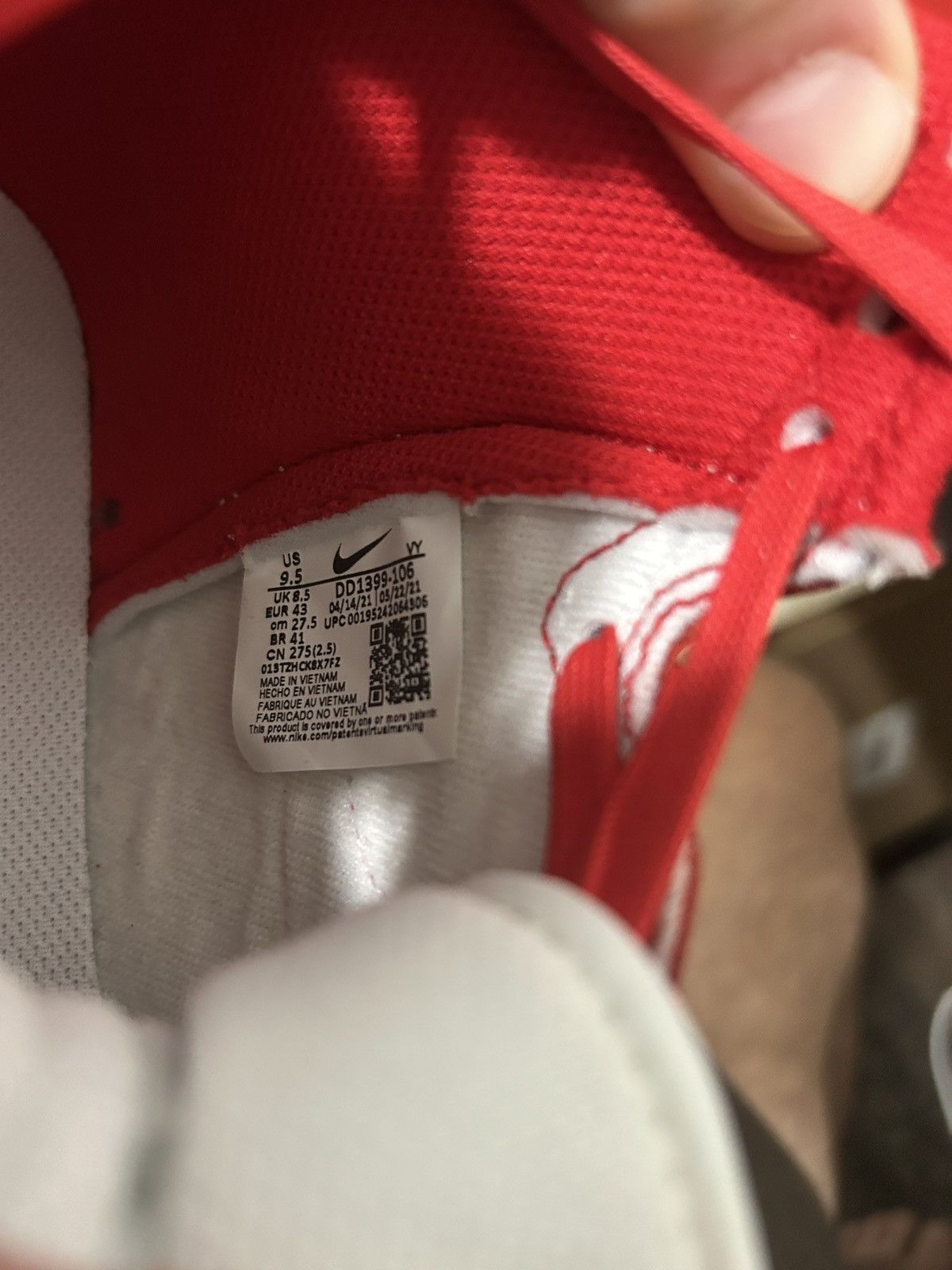 Nike Nike Dunk High Championship University Red Size US 9.5 / EU 42-43 - 5 Thumbnail