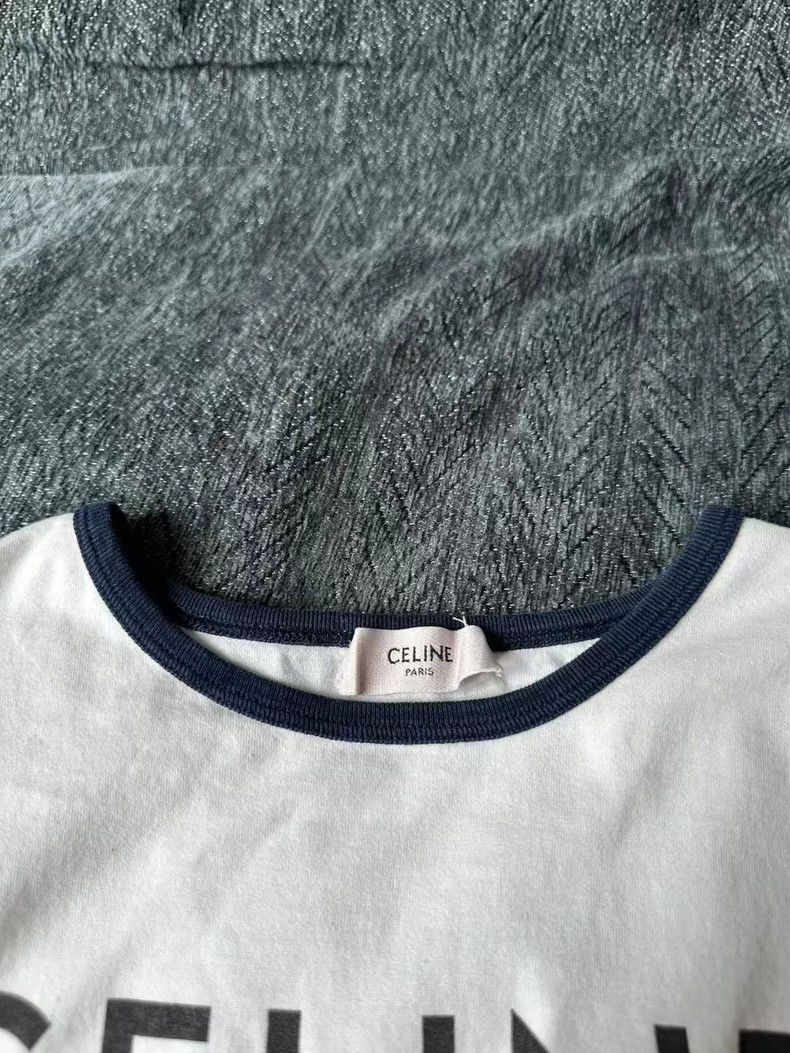 Celine CELINE Short Sleeve TShirt with Logo Size US XS / EU 42 / 0 - 3 Thumbnail