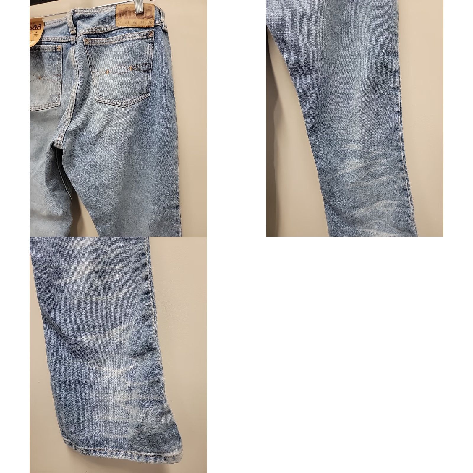 Vintage VINTAGE Mudd Jeans Flared Denim 5-Pocket Low Rise 13 Womens Blue Light Wash 31 Inseam Regular Fit Size 24" / US 00 / IT 34 - 10 Thumbnail