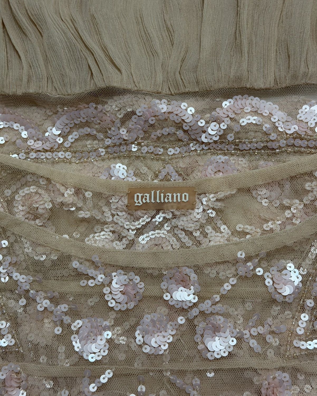John Galliano JOHN GALLIANO S/S 2008 Lace Sequin Embroidered Flapper Dress Size XS / US 0-2 / IT 36-38 - 7 Thumbnail