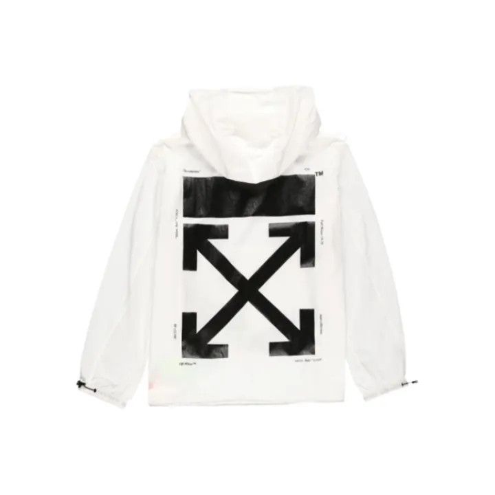 Off-White Off-White Hooded Windbreaker Jacket for Men 0079 Size US XL / EU 56 / 4 - 1 Thumbnail