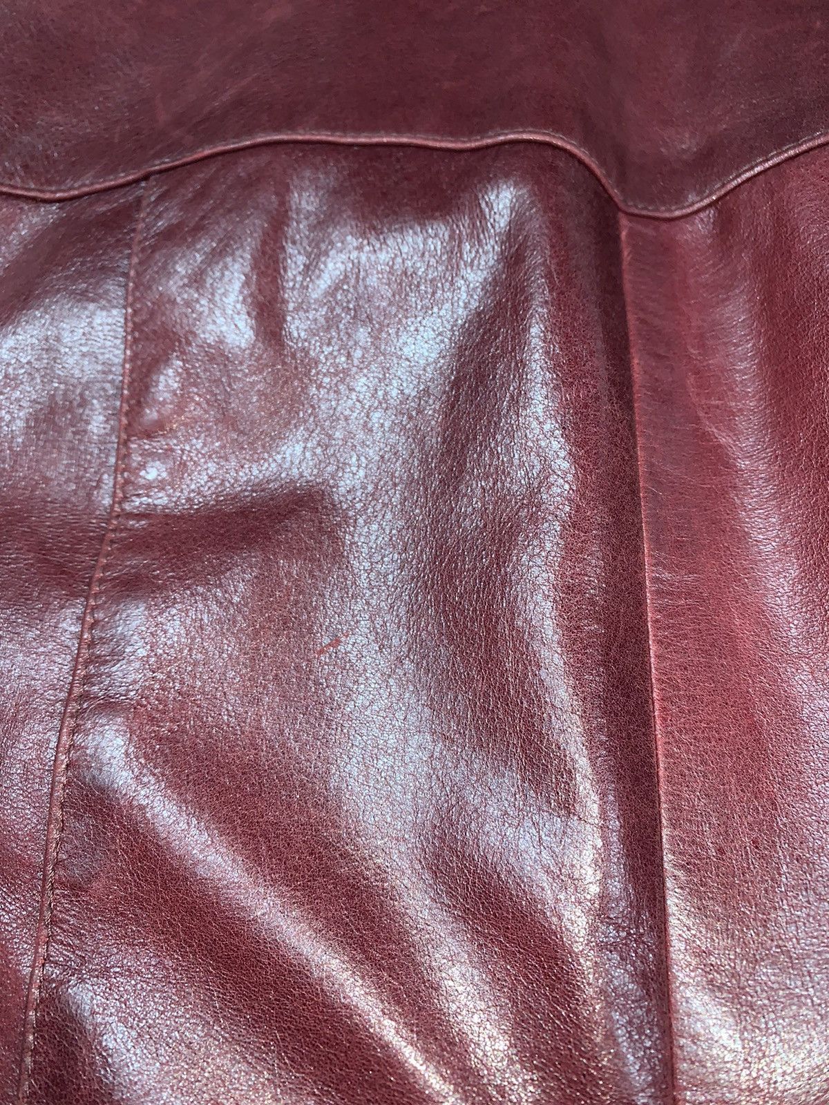 Leather × Vintage Vintage 90s Opium Elongated Leather blazer Jacket size M Size M / US 6-8 / IT 42-44 - 12 Thumbnail