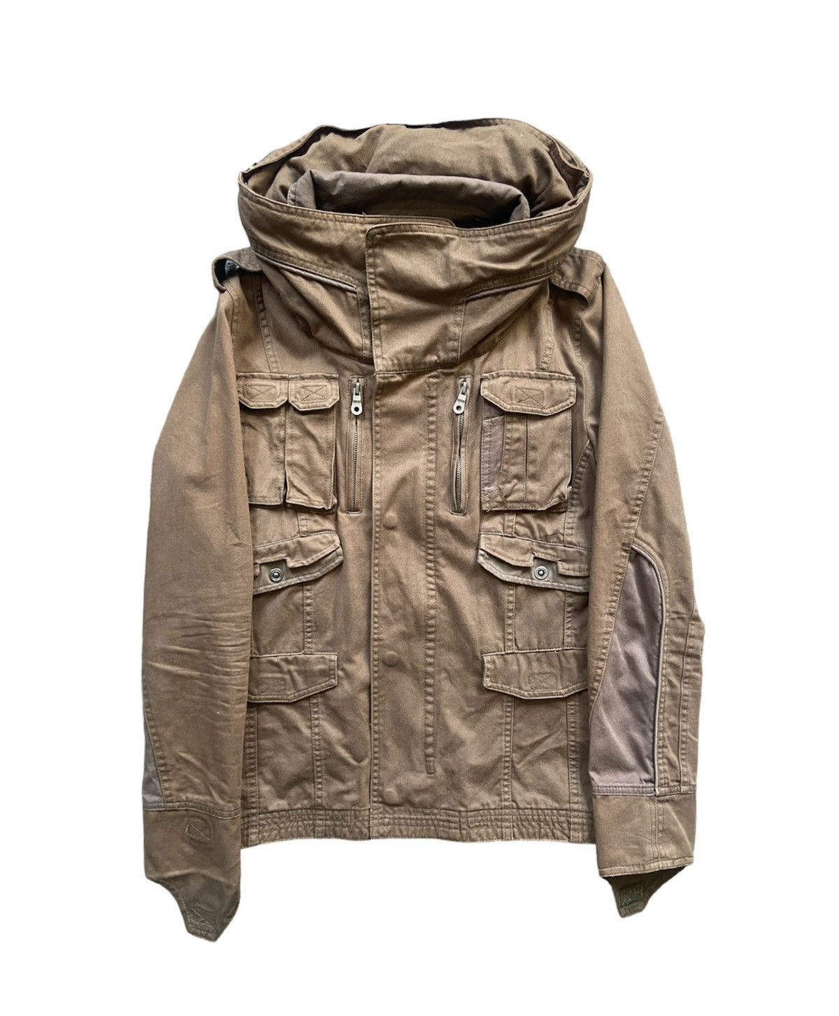image of In The Attic Cargo Flight Jacket in Brown, Men's (Size Medium)