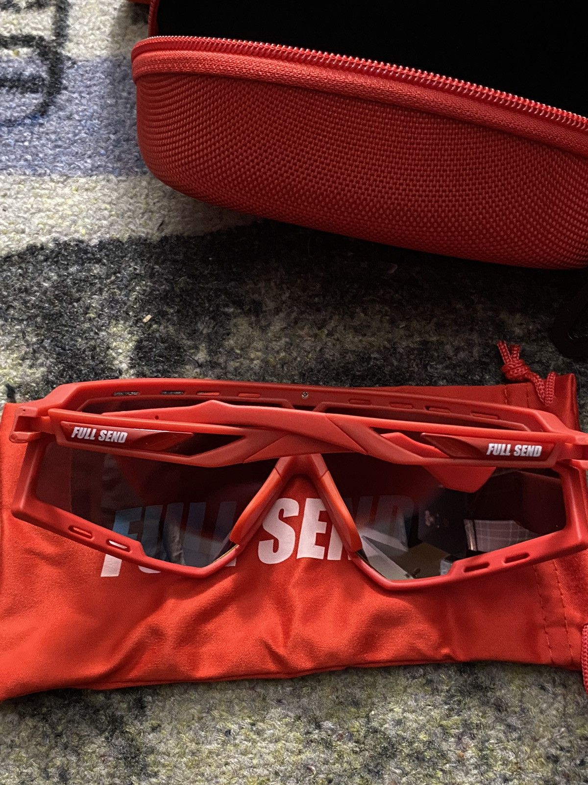 Full Send Full Send Nelk Boys Sunglasses with Case Size ONE SIZE - 2 Thumbnail