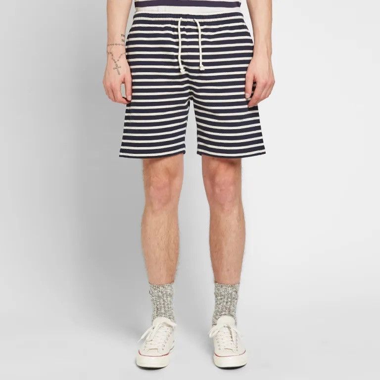 Norse Projects Norse Projects Ro Shorts Compact Striped Blue Shorts Size US 34 / EU 50 - 1 Thumbnail
