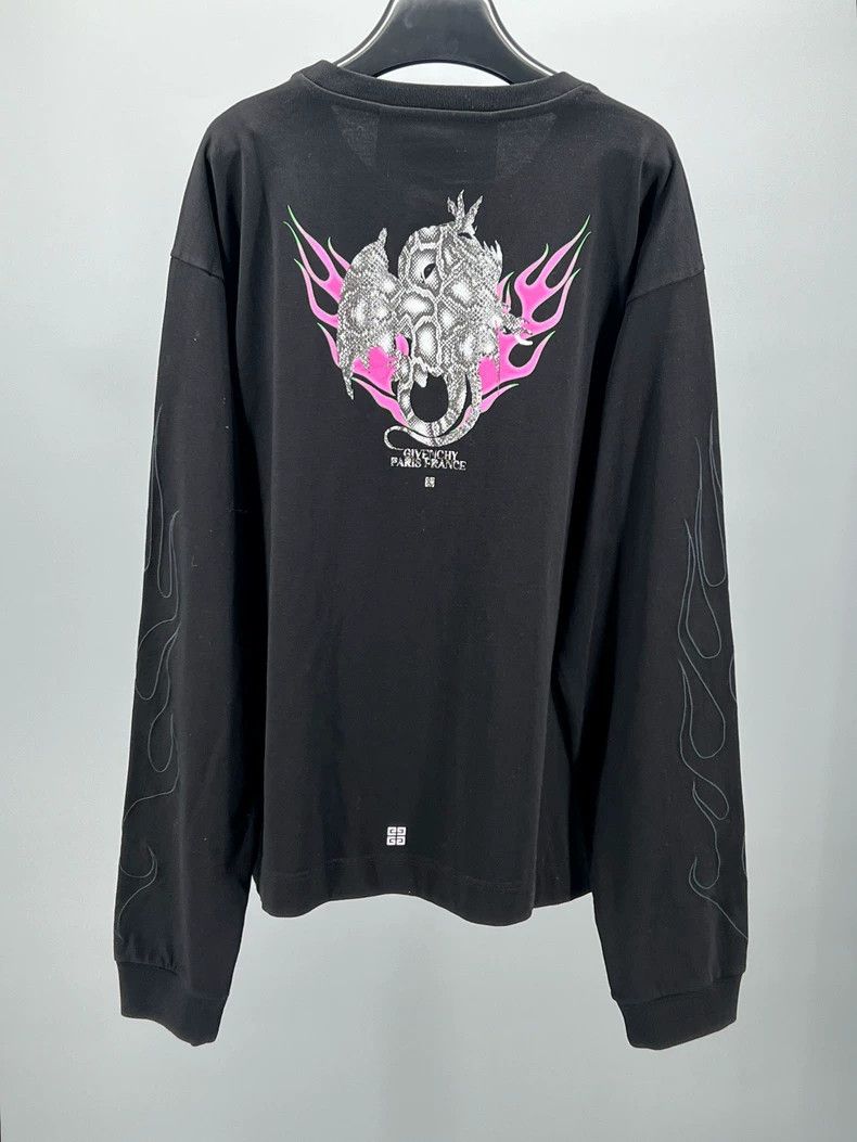 Givenchy Givenchy Men's black cotton round-neck long-sleeved T-shir Size US M / EU 48-50 / 2 - 4 Thumbnail