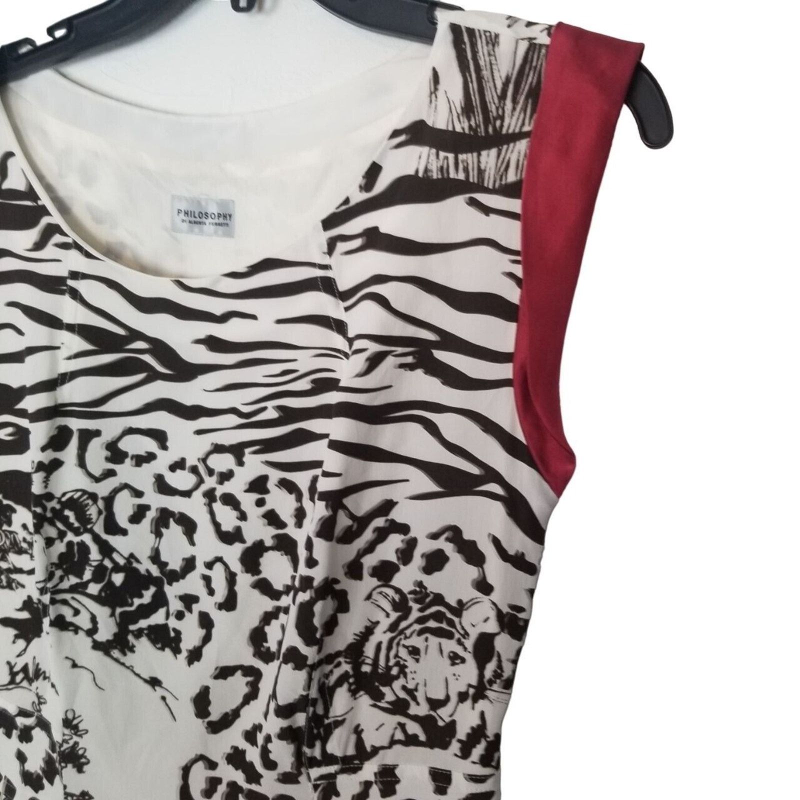 Alberta Ferretti Philosophy Di Alberta Ferretti Womens 100% Silk Animal Print Size M / US 6-8 / IT 42-44 - 5 Thumbnail