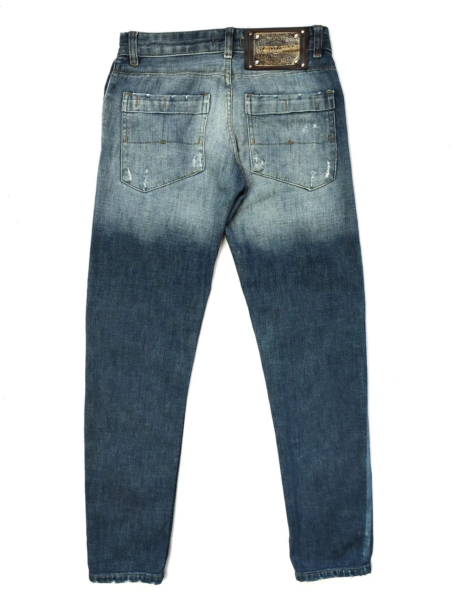 Dolce & Gabbana × Vintage Vintage Dolce Gabbana Distressed Washed Denim y2k jeans Size 28" / US 6 / IT 42 - 2 Thumbnail