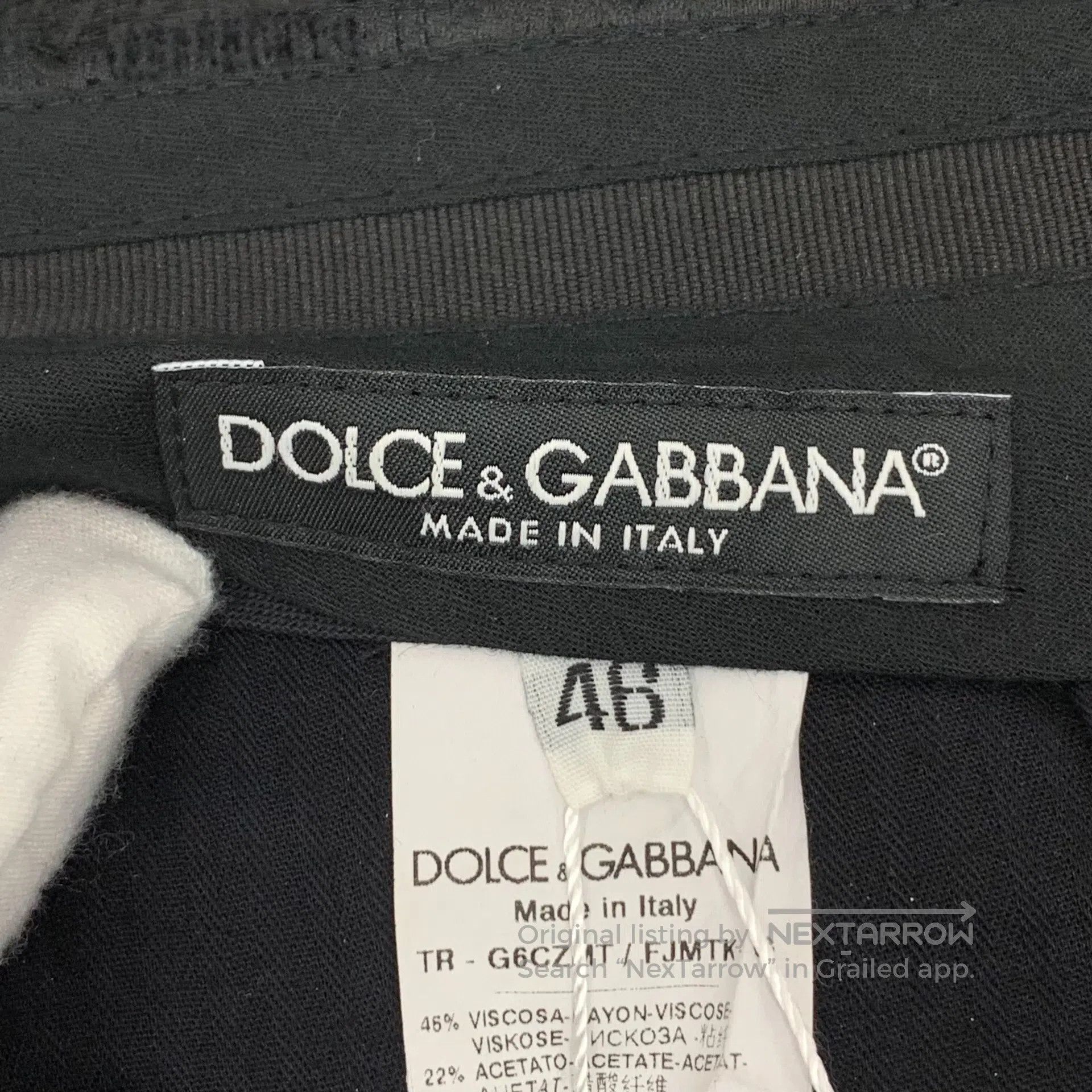 Dolce & Gabbana Dolce Gabbana Black lace floral embroidery casual long pan Size US 30 / EU 46 - 6 Thumbnail