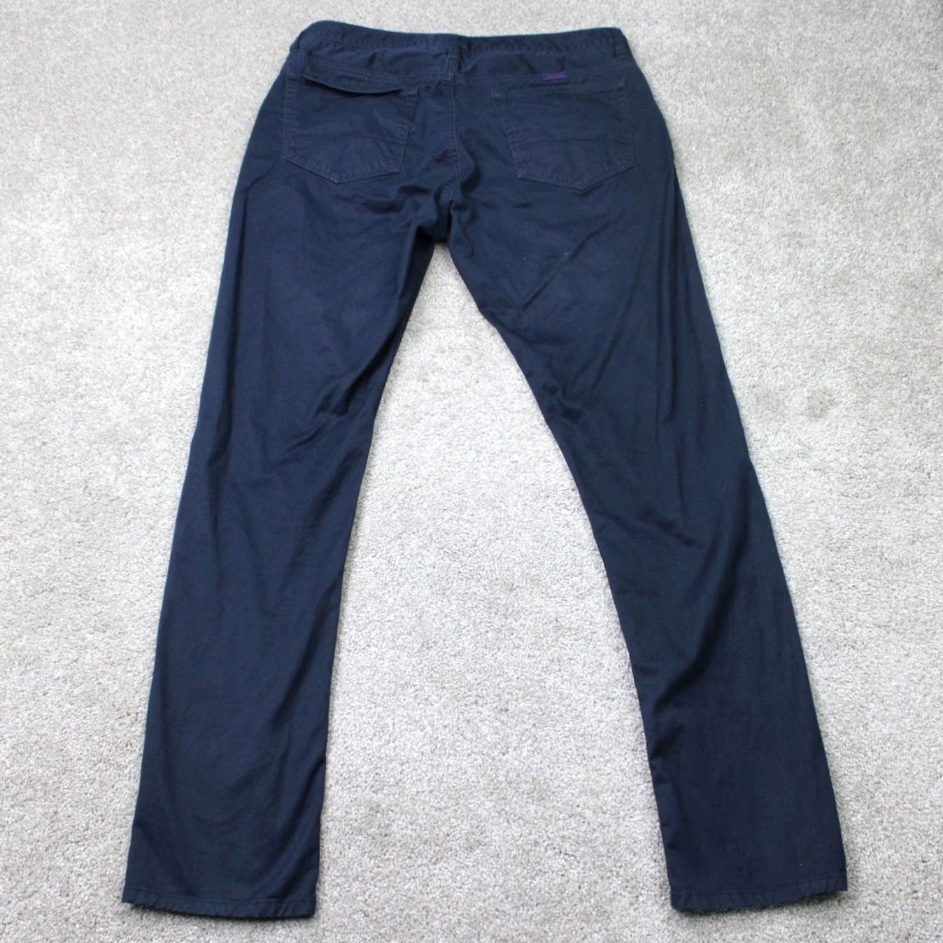 UNTUCKit UNTUCKit Pants Mens 32x32 Blue 5-Pocket Straight Fit Pima Cotton Stretch Slim Chino Shirt Style Casual Mens Regular Size 32 Blue Pants Size US 32 / EU 48 - 5 Thumbnail
