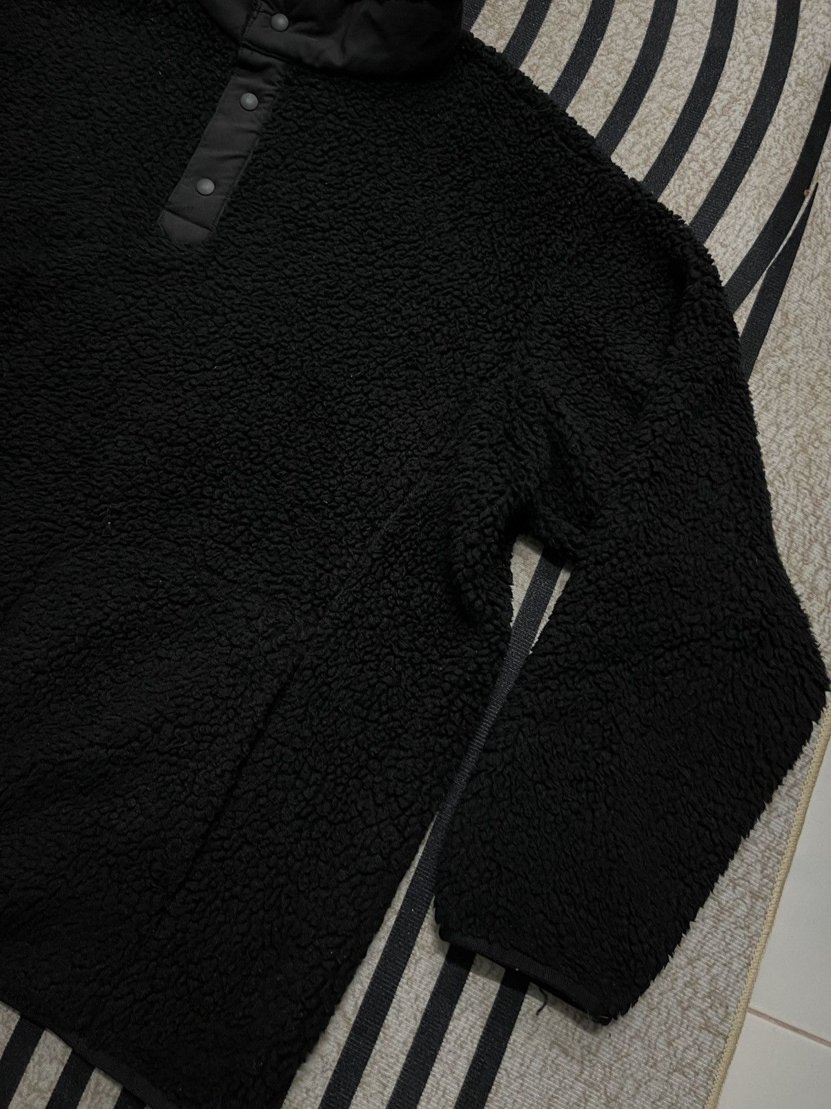 Japanese Brand × Uniqlo × White Mountaineering 2000s WHITE MOUNTAINEERING HALF BUTTON FLEECE LIGHT JACKET Size US XL / EU 56 / 4 - 3 Thumbnail