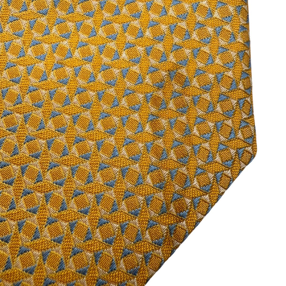 Canali Canali Silk Tie, Gold & Light Blue, Made in Italy Size ONE SIZE - 3 Thumbnail